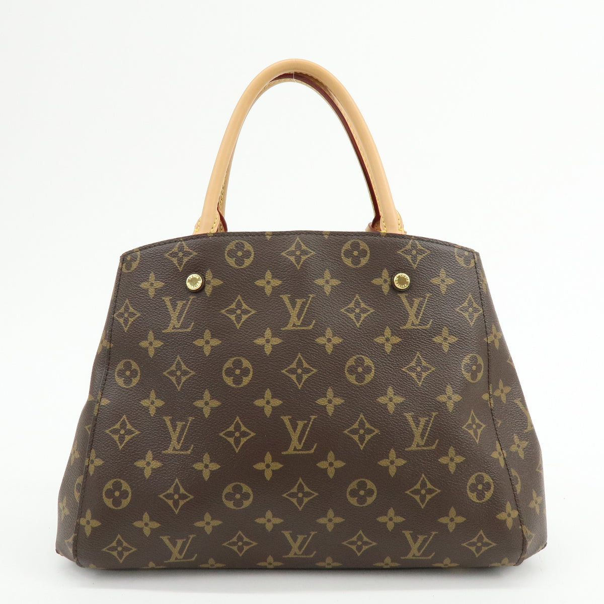 Louis Vuitton Monogram Montaigne MM 2Way Bag Hand Bag Brown M41056