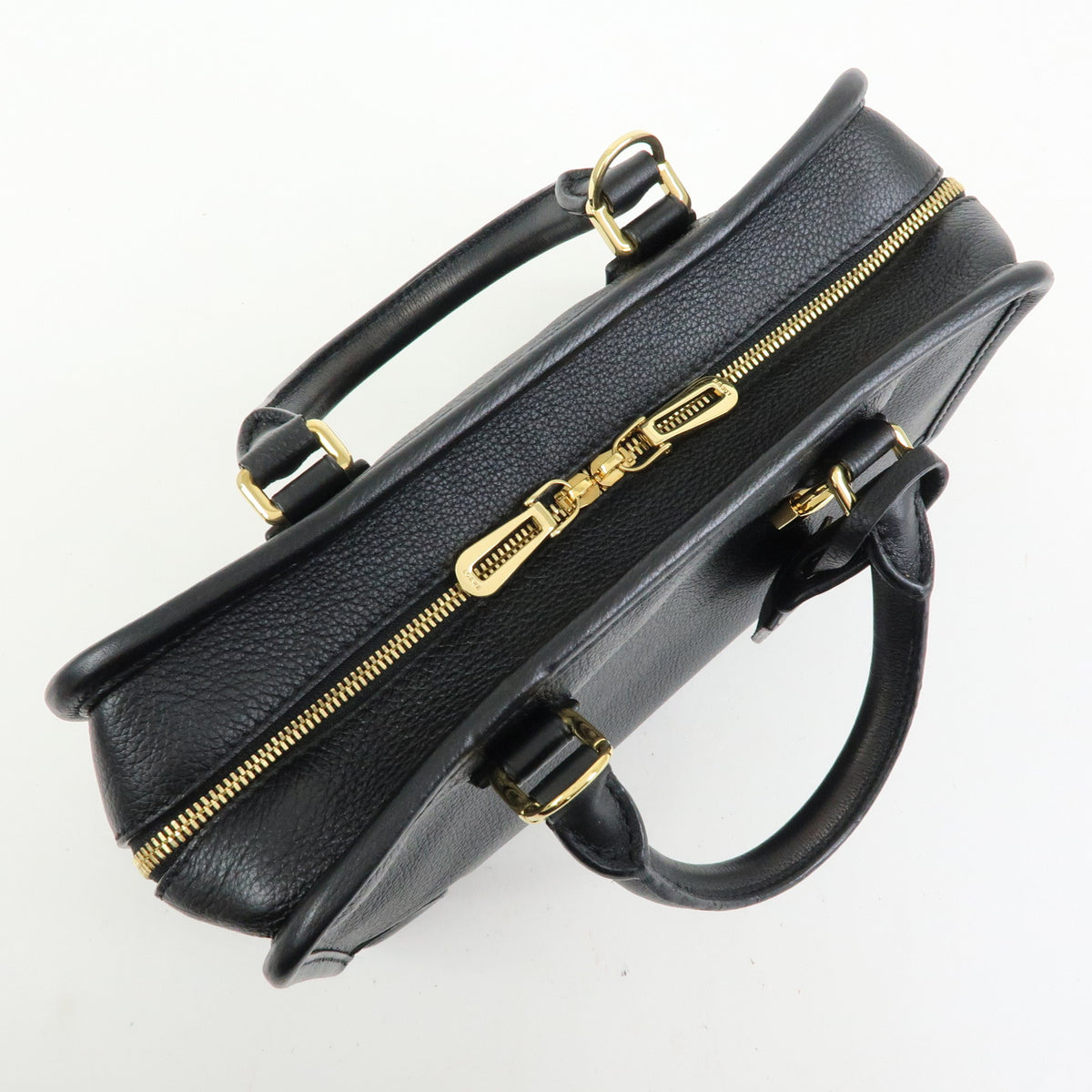 LOEWE Anagram Amazona 23 Leather Hand Bag Shoulder Bag Black