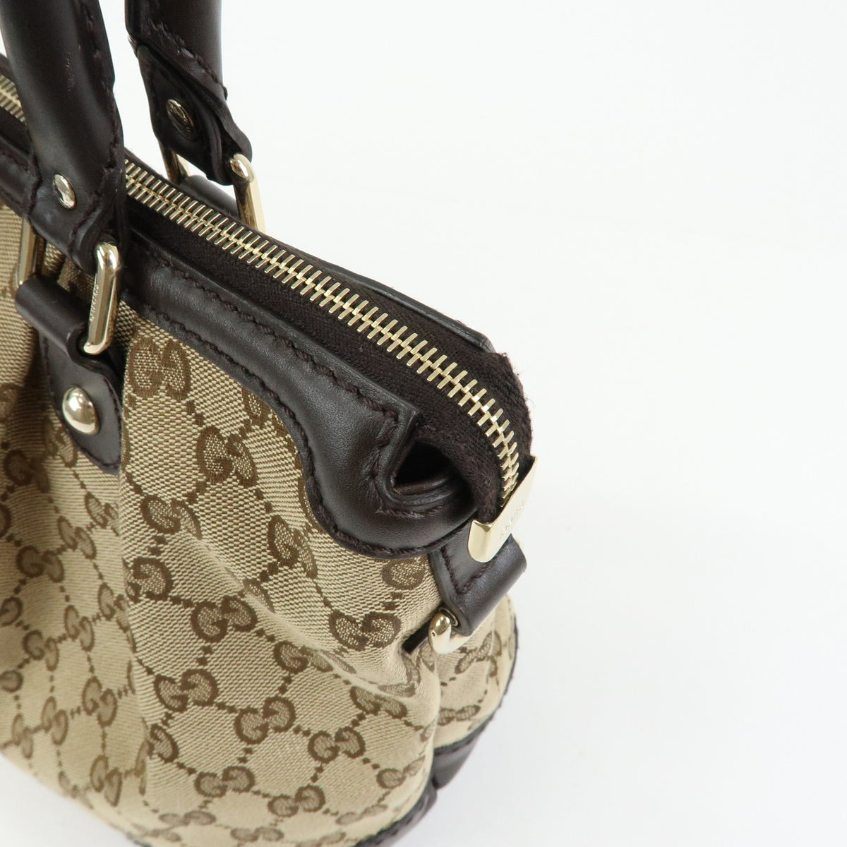 GUCCI Sukey Interlocking G GG Canvas Leather 2Way Shoulder Bag 247902
