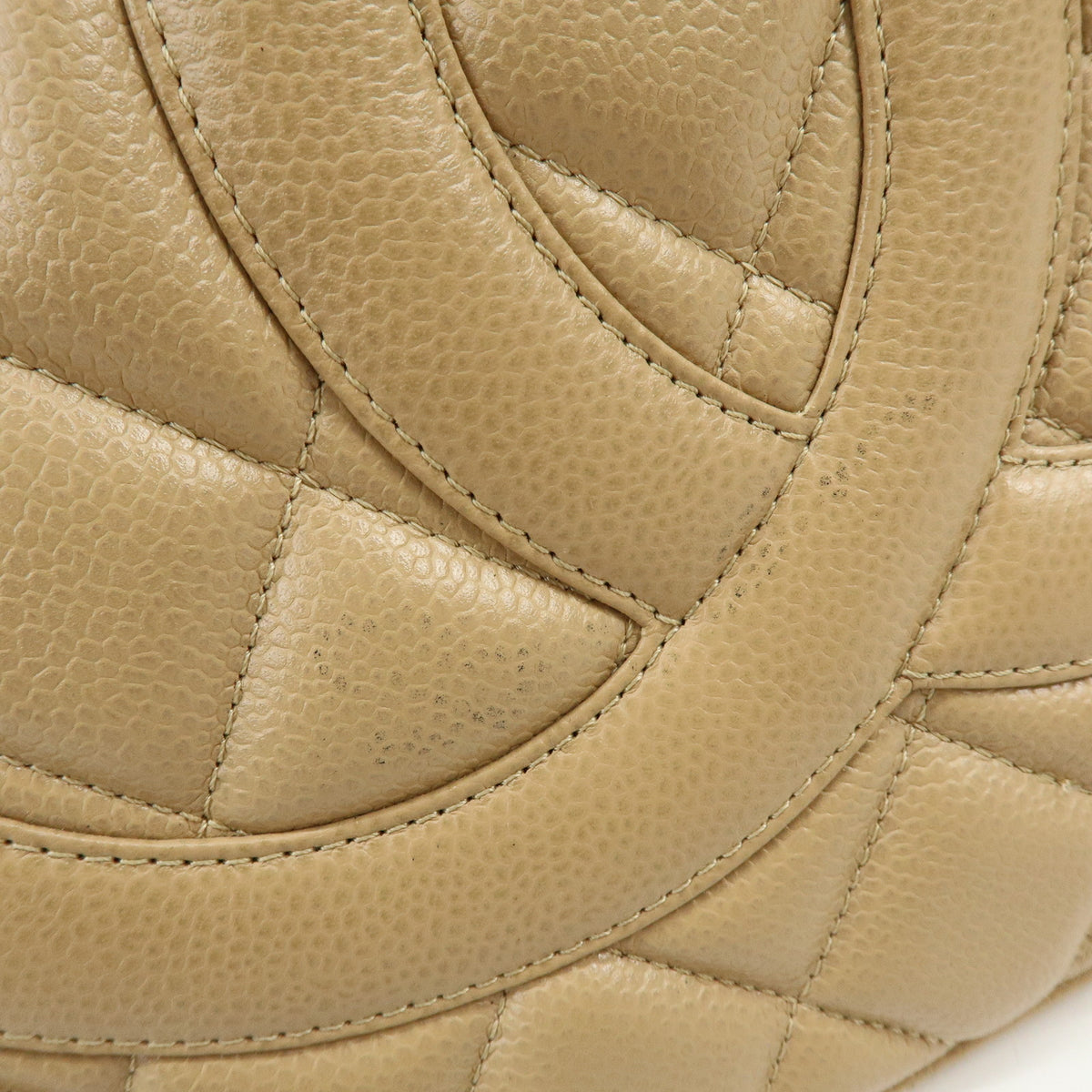 CHANEL Medallion Matelasse COCO Mark Tote Bag Hand Bag Beige A01804