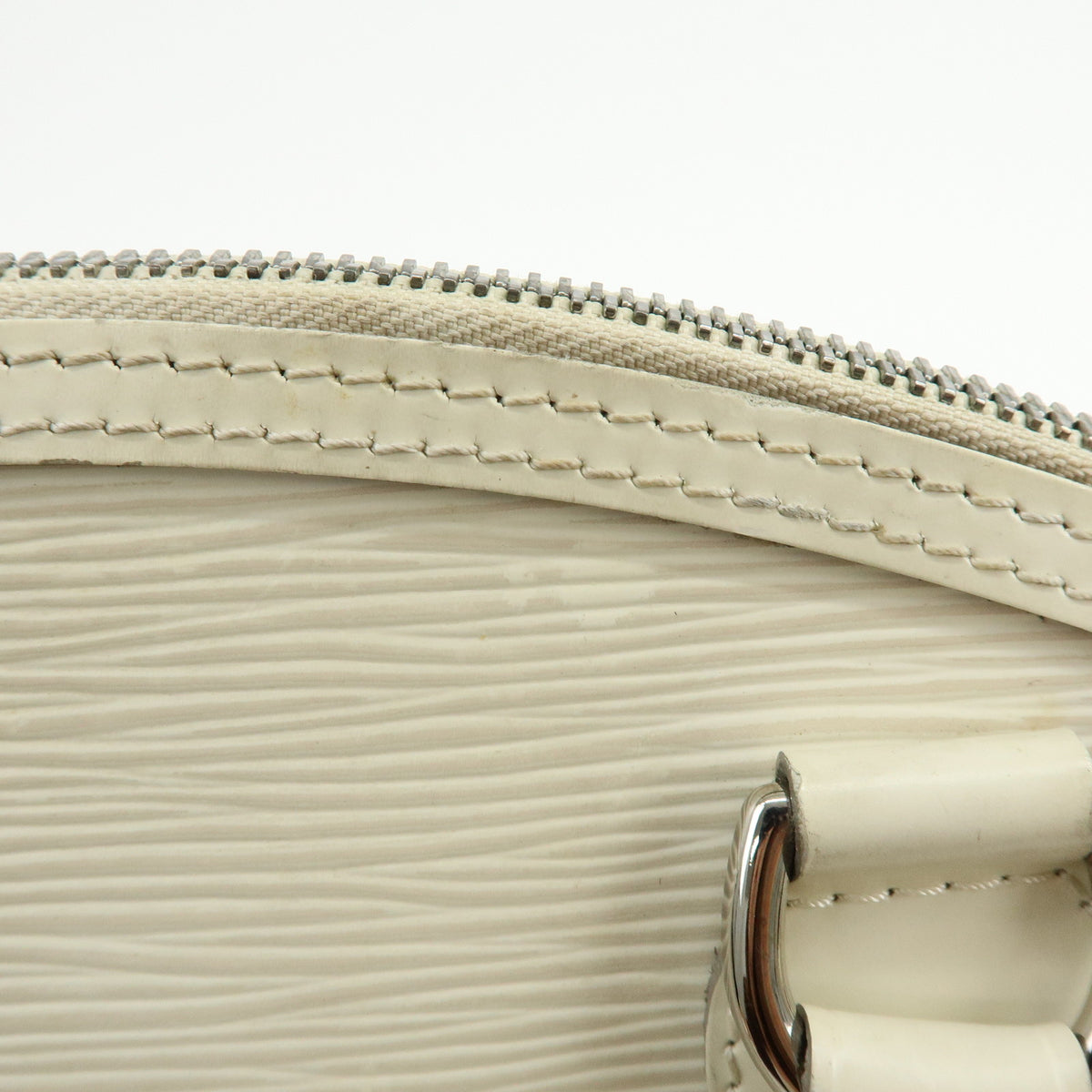 Louis Vuitton Epi Lockit Hand Bag Tote Bag Ivoire White M4229J