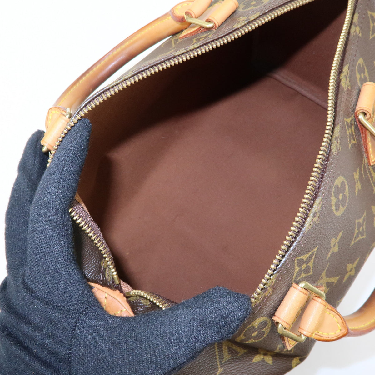 Louis Vuitton Monogram Speedy 30 Boston Bag Hand Bag Brown M41526
