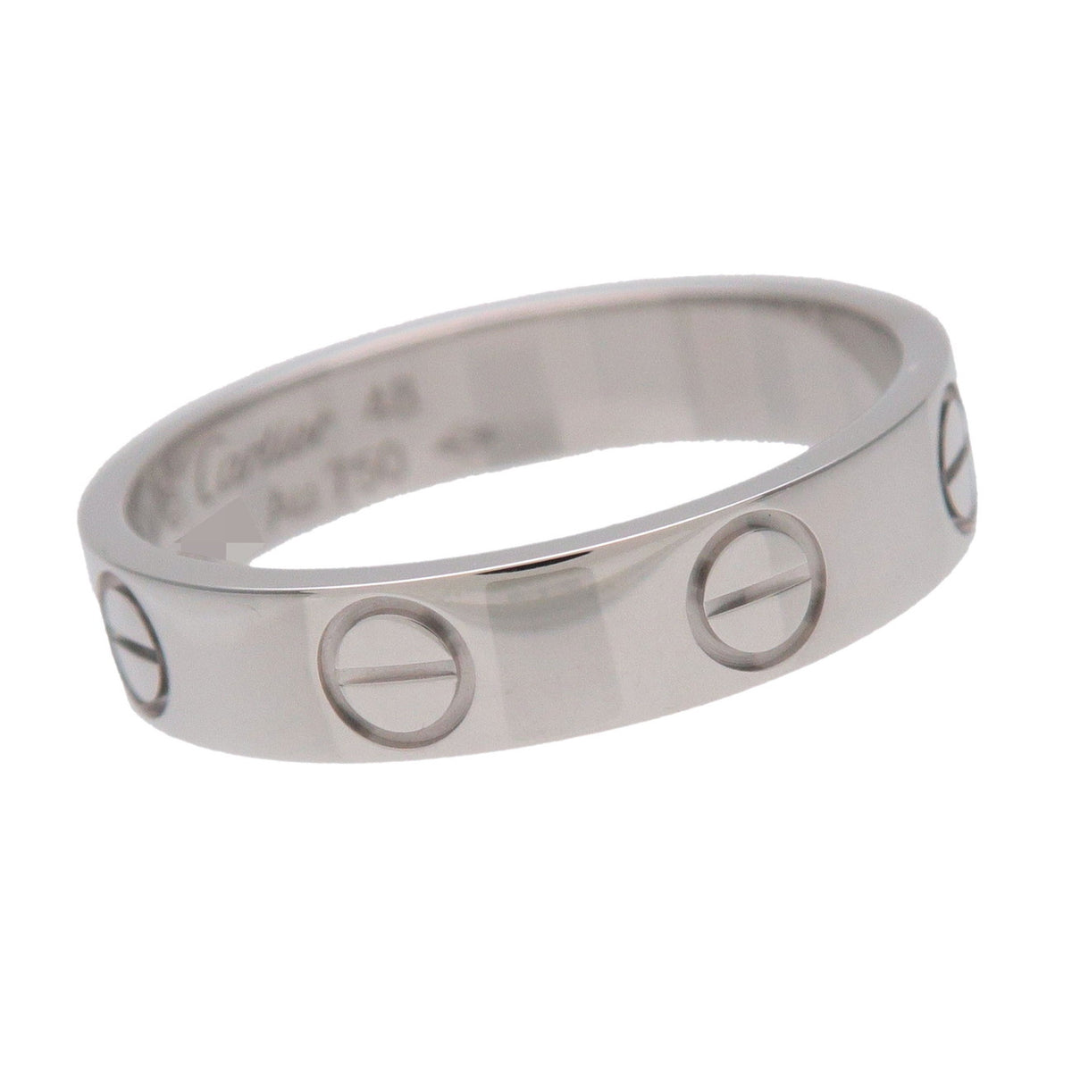 Cartier Mini Love Ring K18 750WG White Gold #48 US4.5 EU48 HK9.5