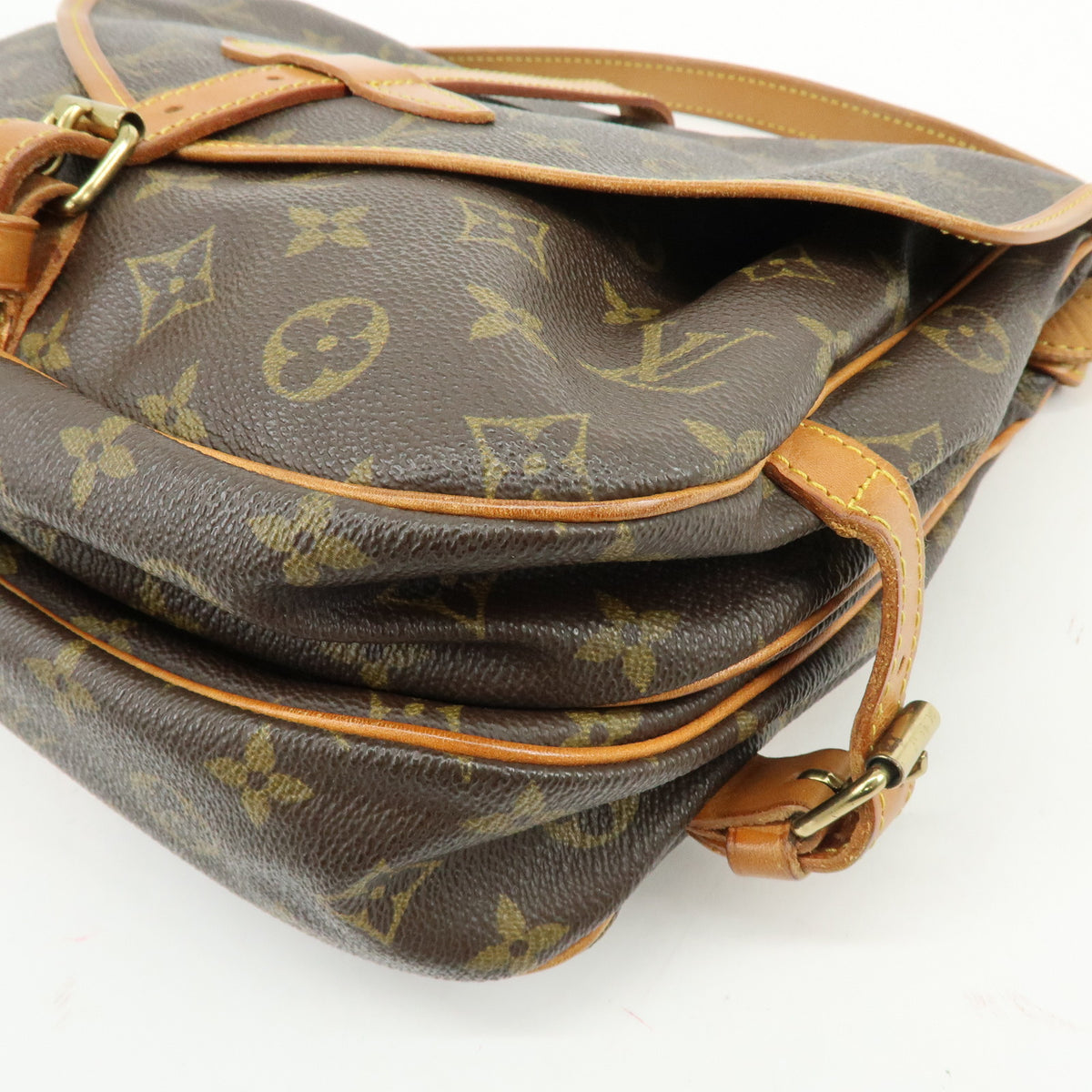 Louis Vuitton Monogram Saumur 30 Canvas Shoulder Bag Brown M42256