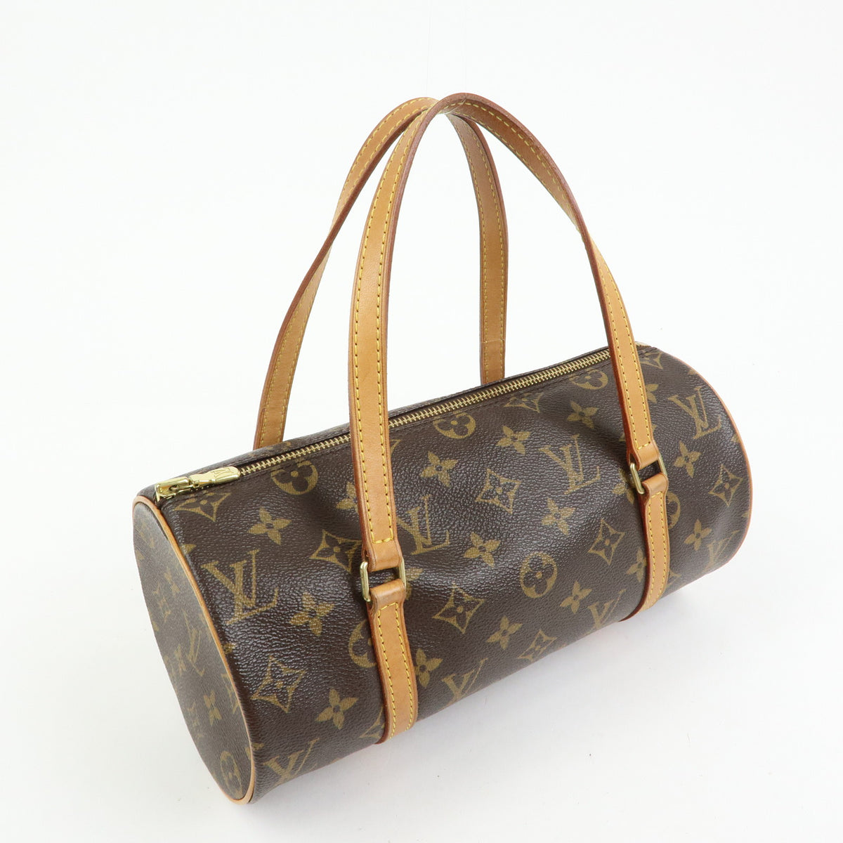 Louis Vuitton Monogram Papillon 26 Hand Bag Brown M51386