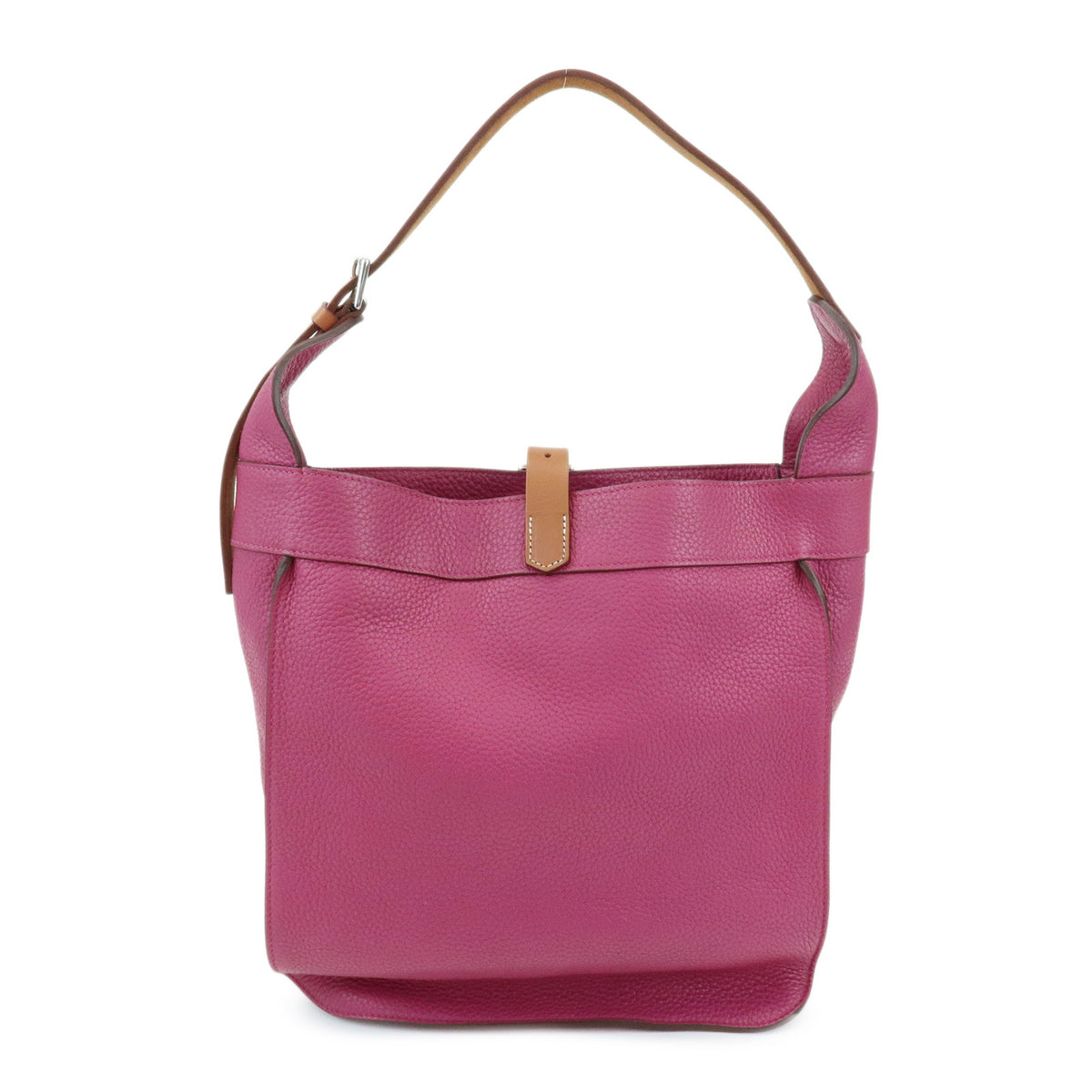 HERMES Taurillon Clemence Marwari PM Shoulder Bag □O Stamped Tosca