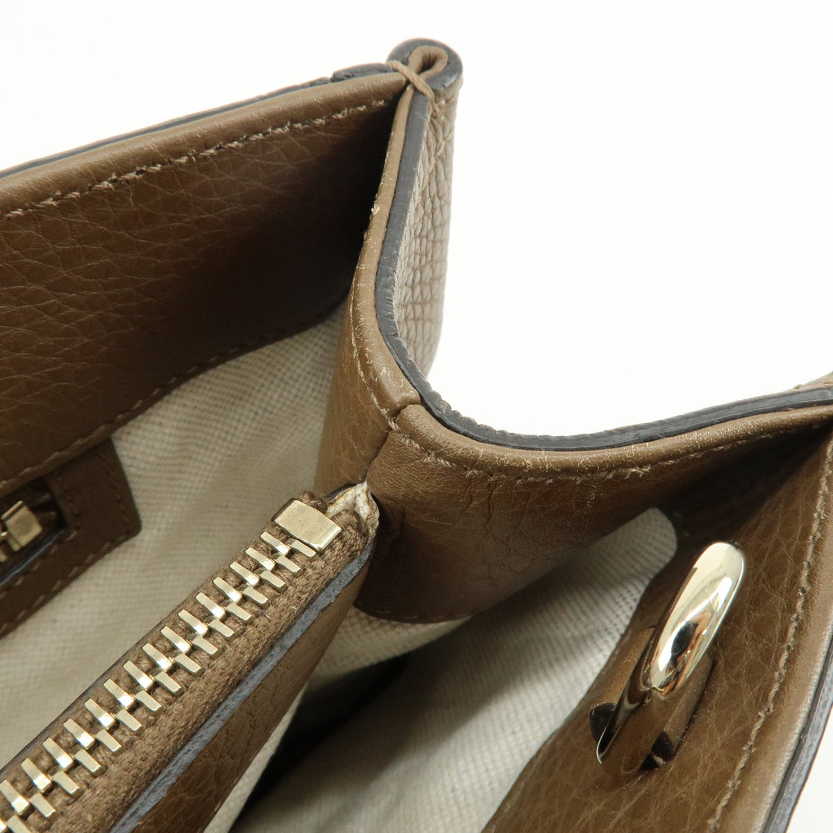 GUCCI Bamboo Shopper Medium Leather 2Way Bag Shoulder Bag 323660