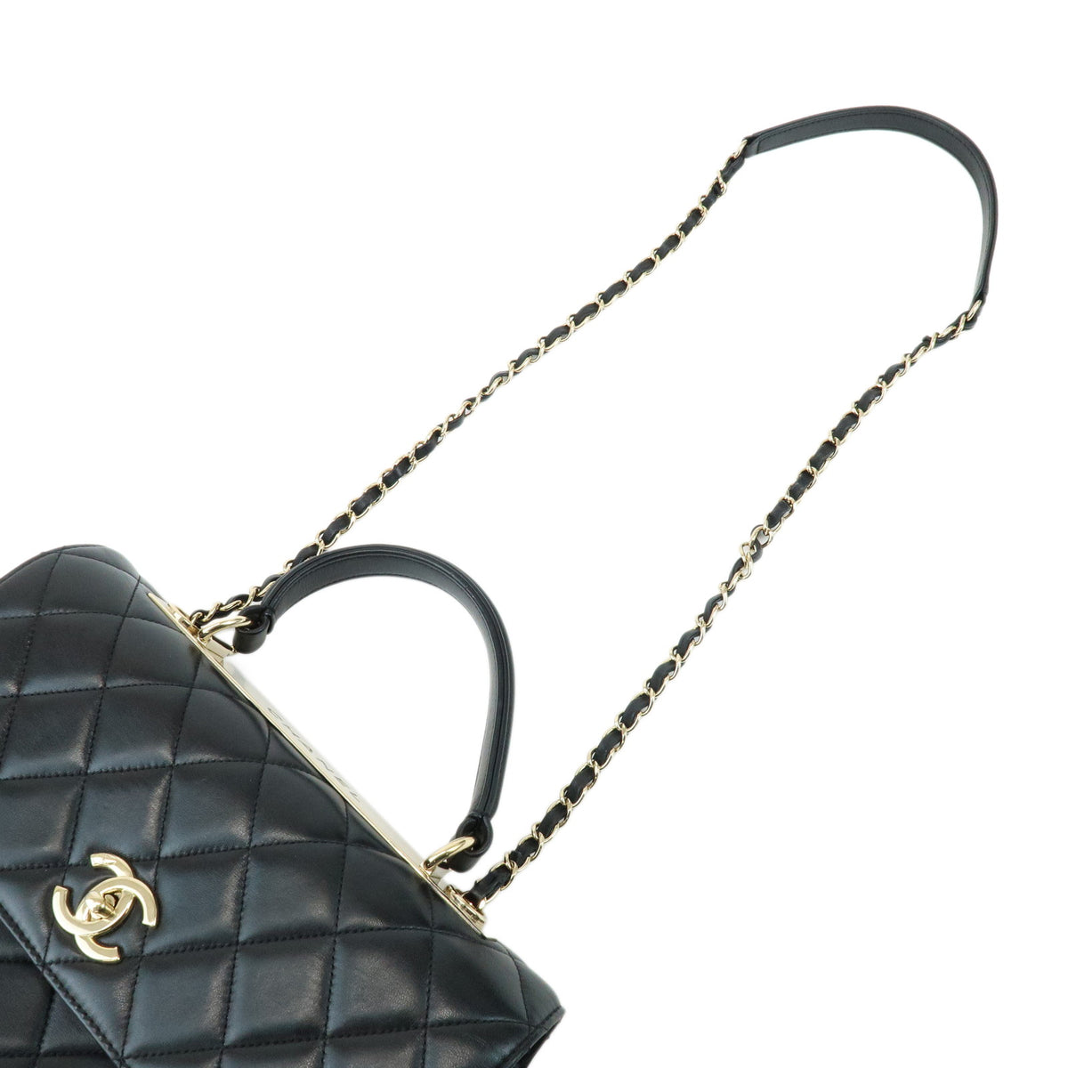 CHANEL Trendy CC Matelasse Calf Skin 2Way Bag Hand Shoulder Bag A69923