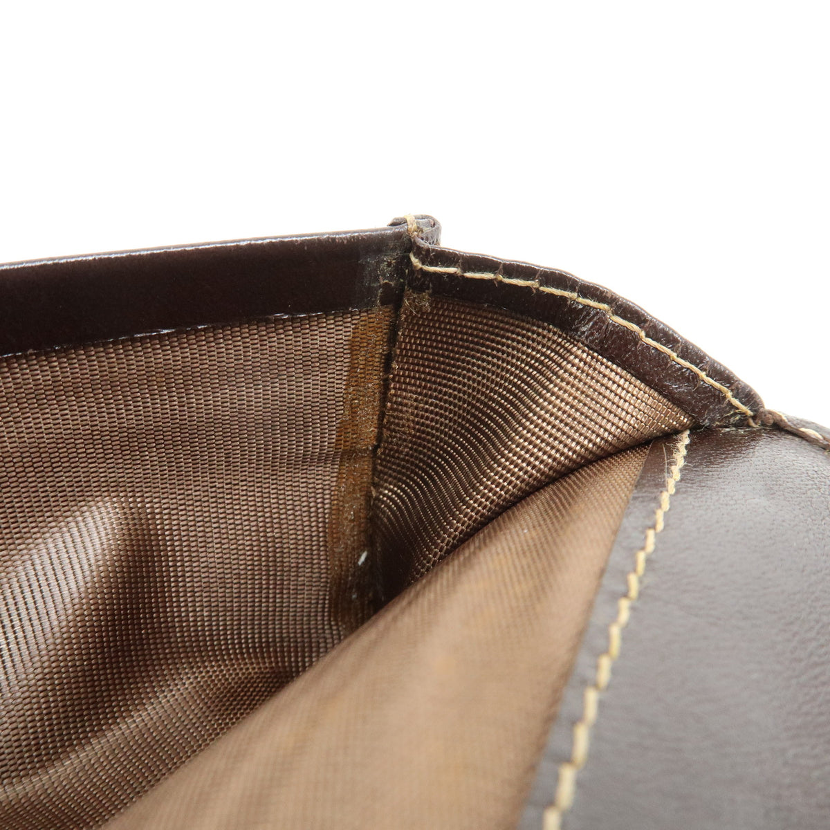 FENDI Zucca Canvas Leather Long Wallet Brown 2804 30806