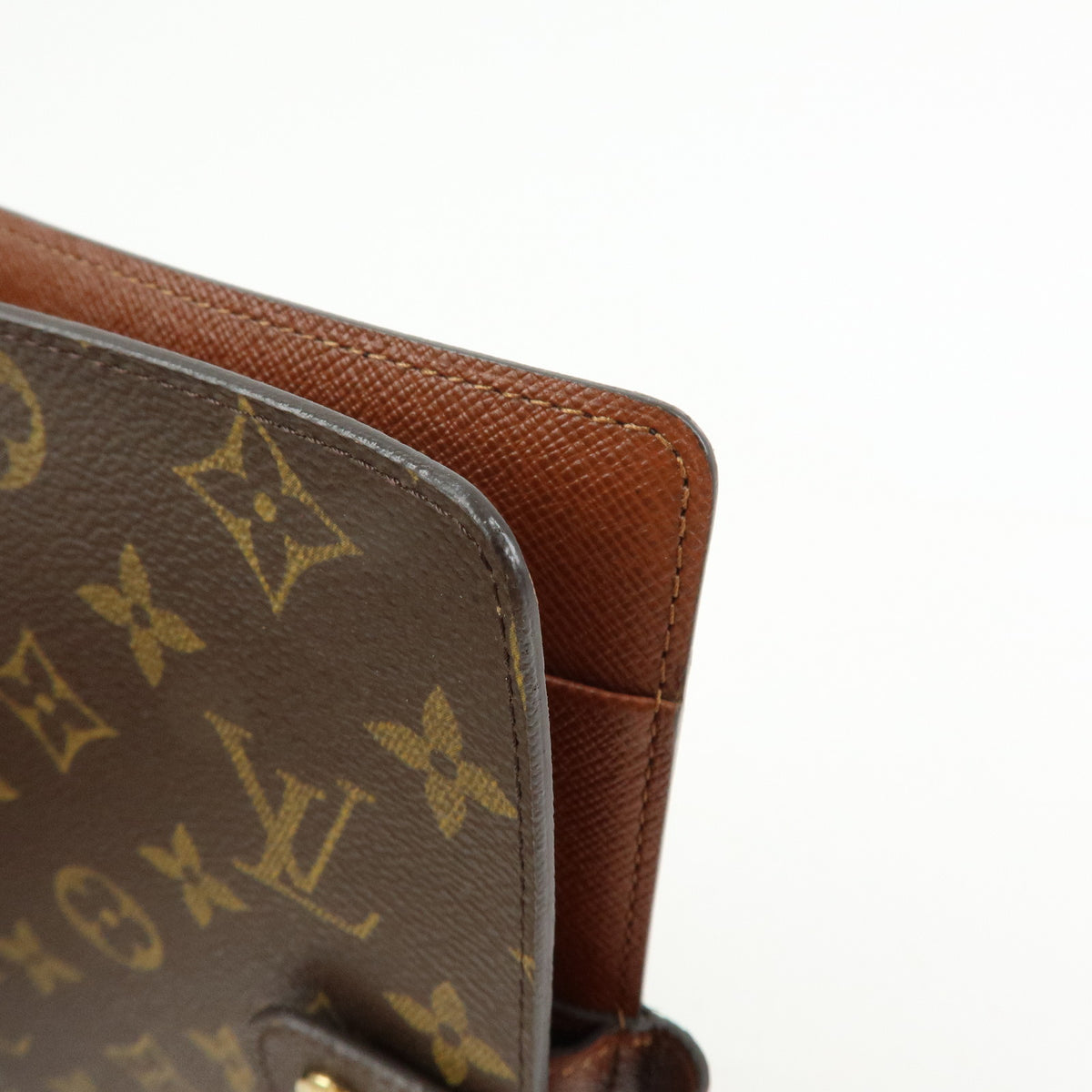 Louis Vuitton Monogram Agenda MM Planner Cover Brown R20105