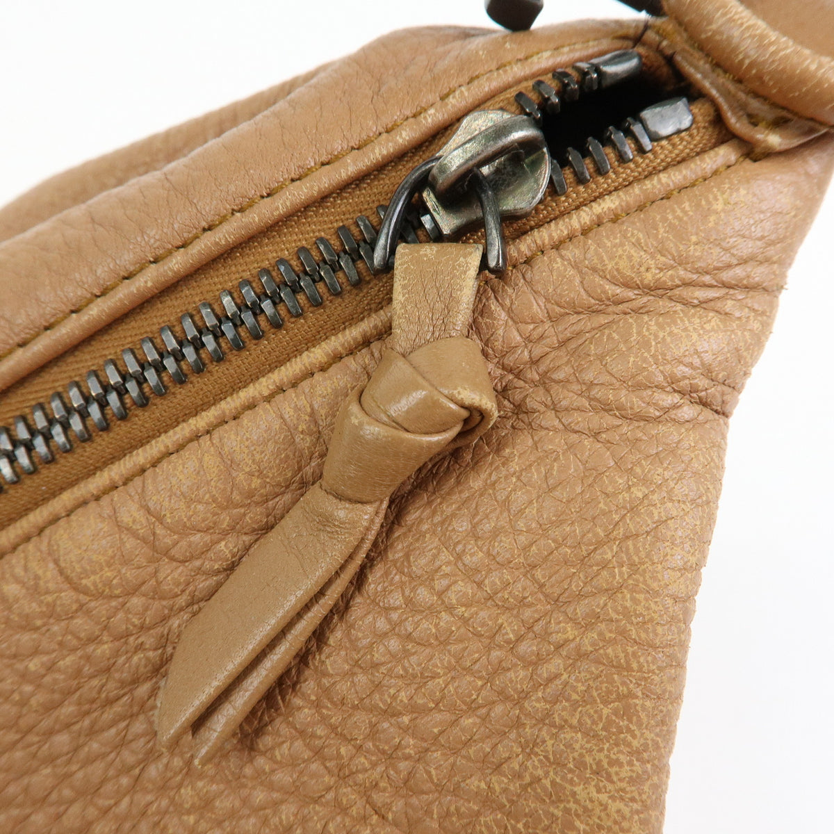 BOTTEGA VENETA Intrecciato Leather Shoulder Bag Hand Bag Brown