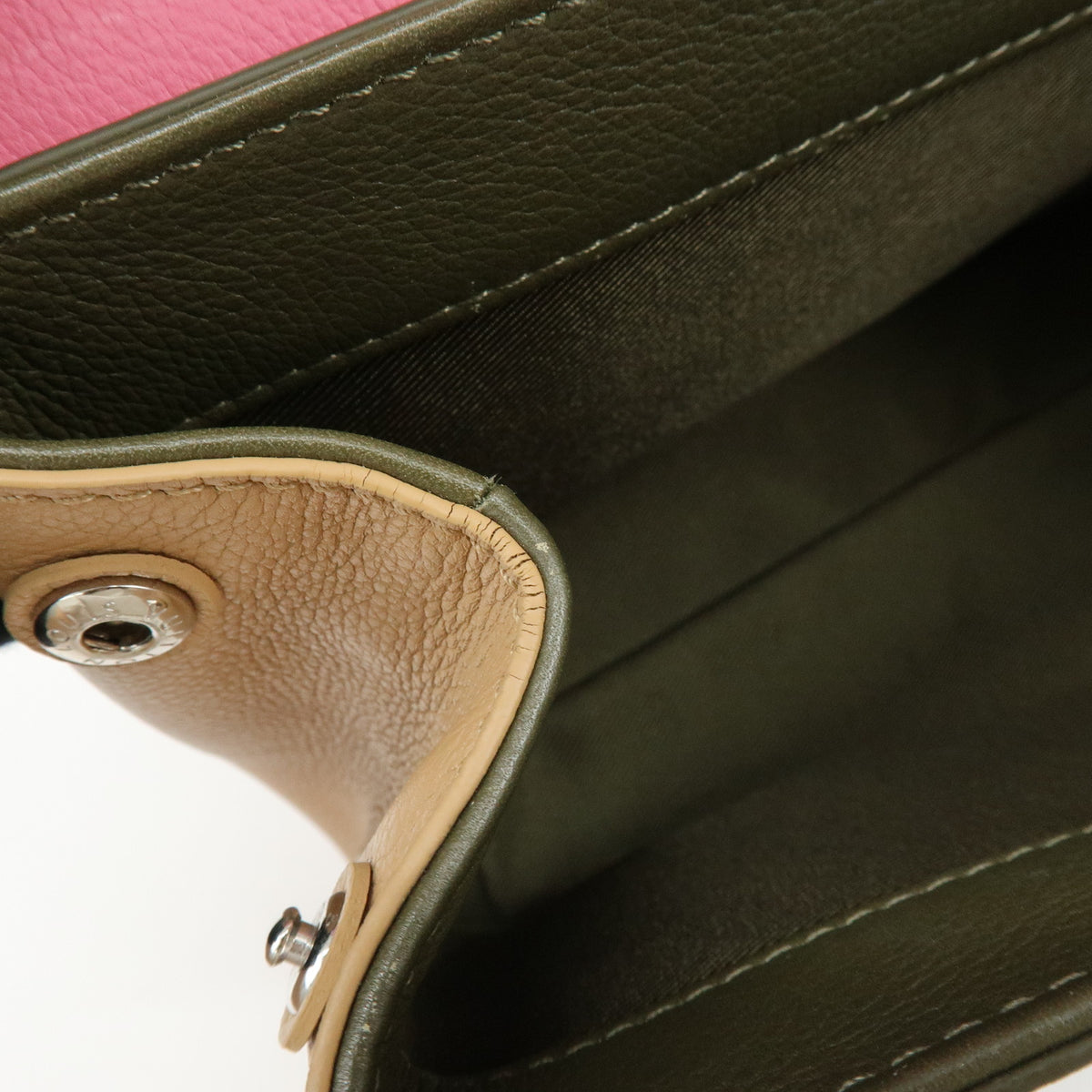 Louis Vuitton LOCKME 2 BB Leather 2 Way Hand Bag Rose Khaki M54103