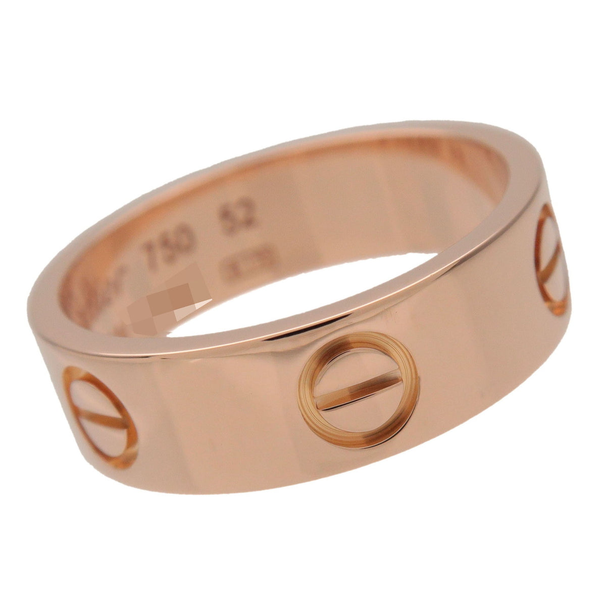 Cartier Love Ring K18 750PG Rose Gold #52 US6.25 EU52 HK13.5