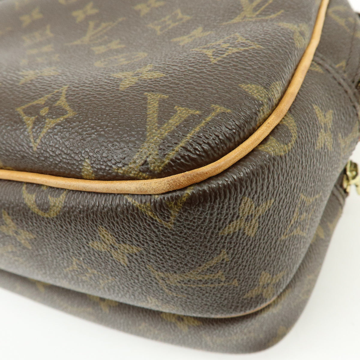 Louis Vuitton Monogram Reporter PM Shoulder Crossbody Bag Brown M45254