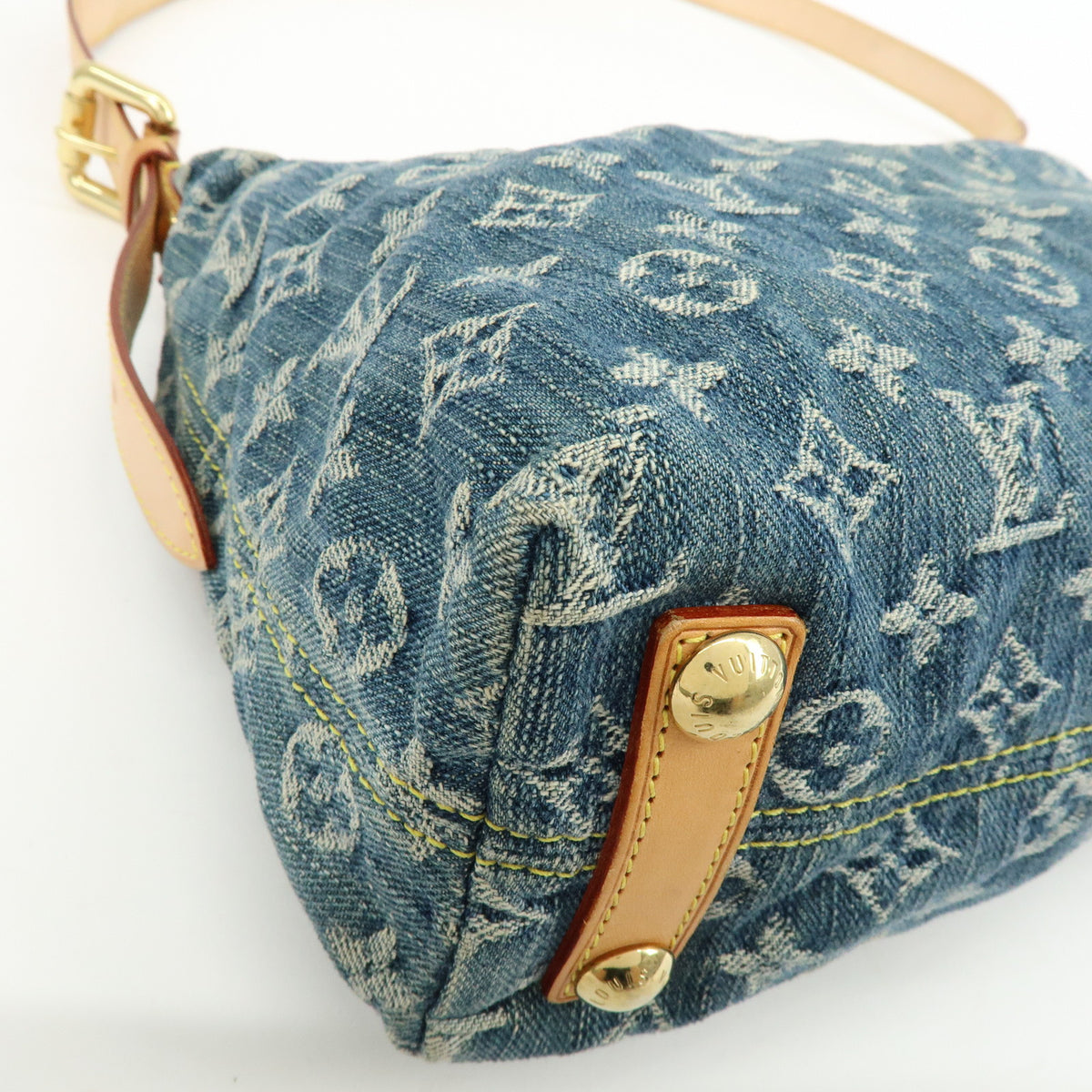 Louis Vuitton Monogram Denim Baggy PM 2Way Shoulder Bag Blue M95049 Lot