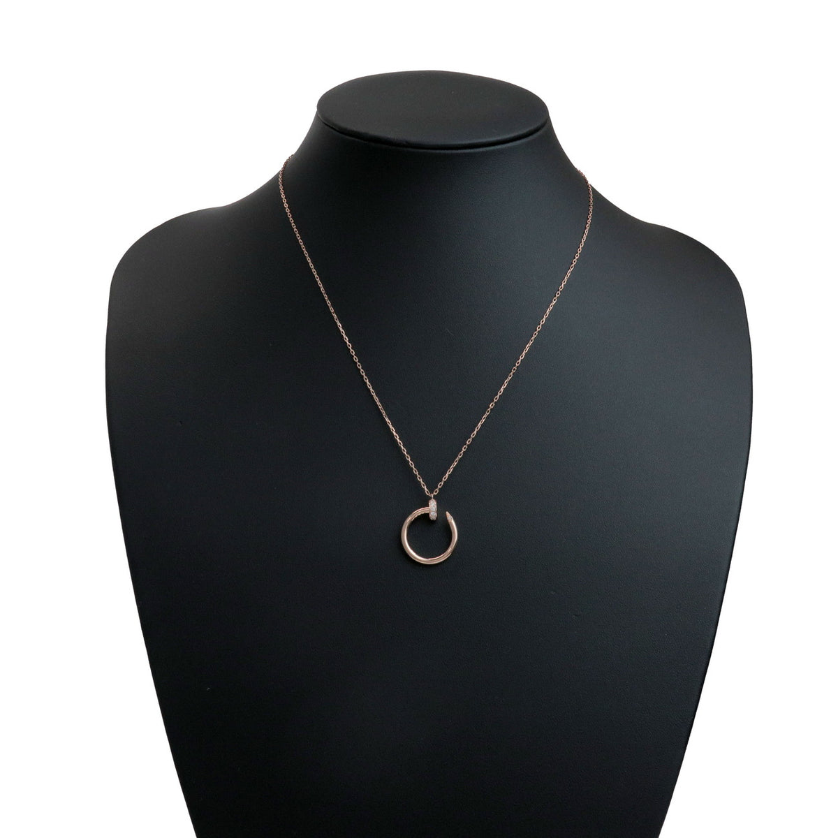 Cartier Juste un Clou 14P Diamond Necklace K18 750PG Rose Gold