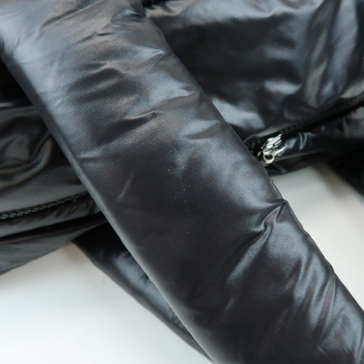 CHANEL COCO Cocoon Nylon Leather Boston Bag Hand Bag Black A47092