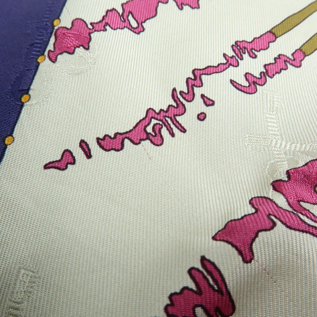 HERMES Carre 90 Silk 100% Scarf Fetes Venitiennes Purple