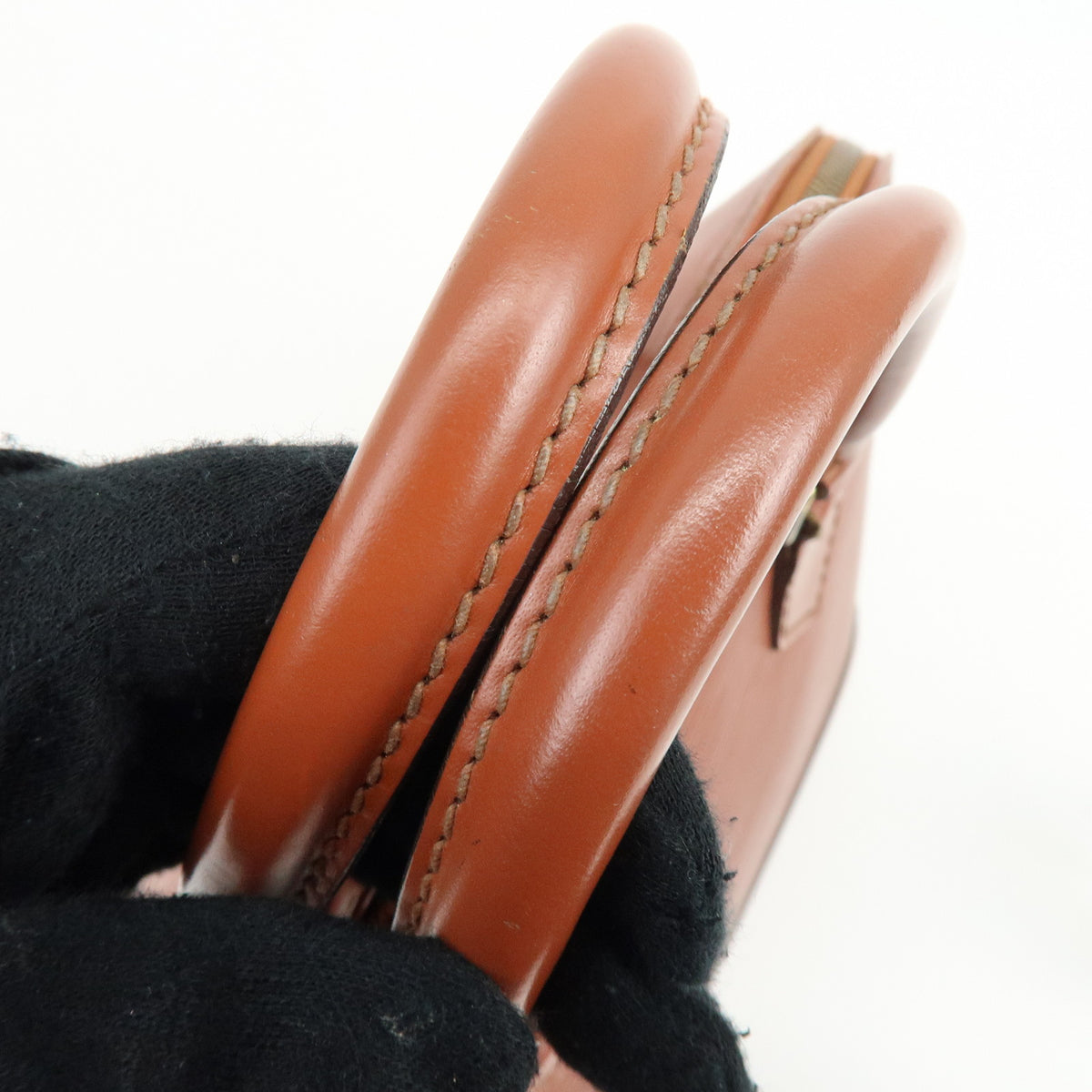 Louis Vuitton Epi Alma PM Leather Hand Bag Kenya Brown M52143