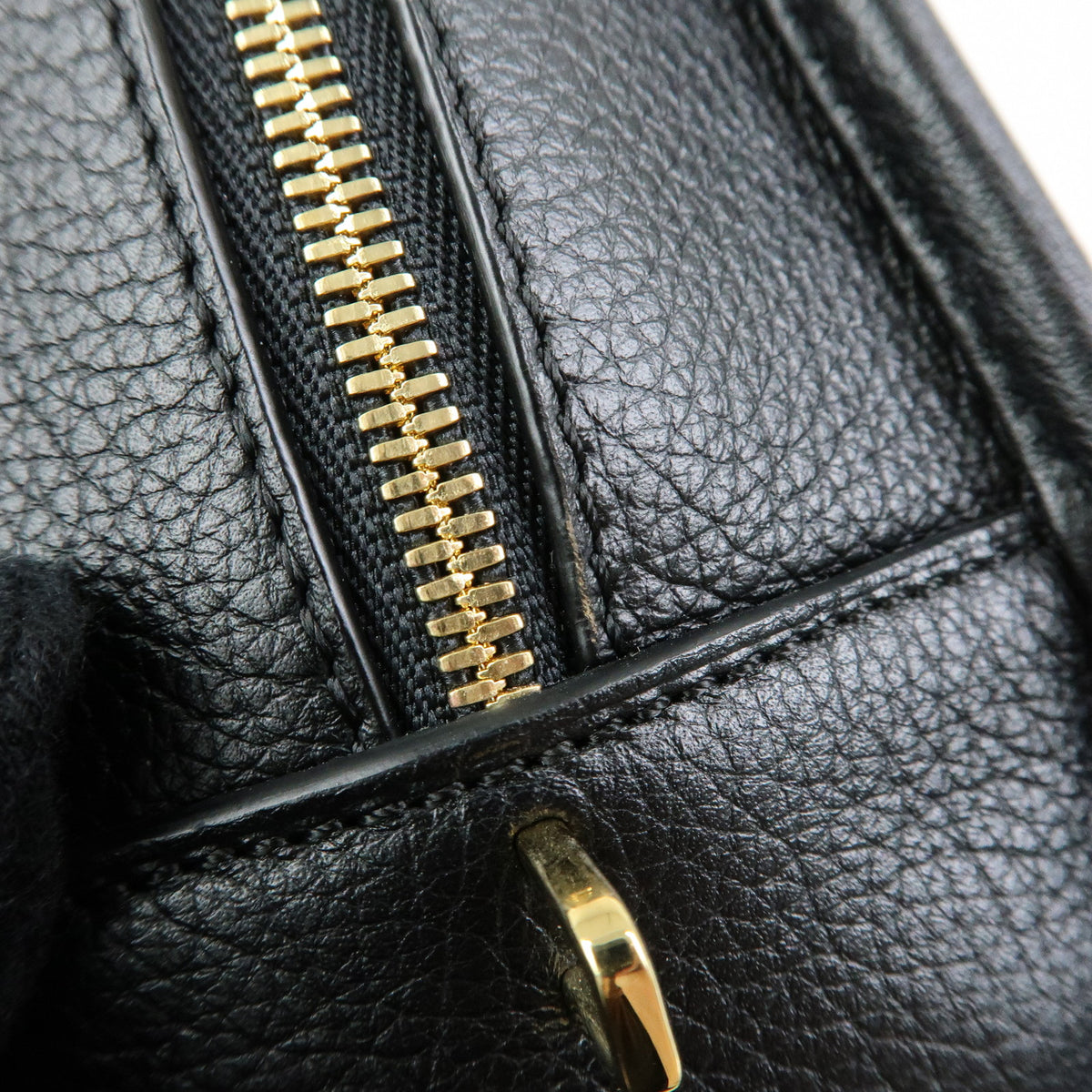 LOEWE Anagram Amazona 23 Leather Hand Bag Shoulder Bag Black