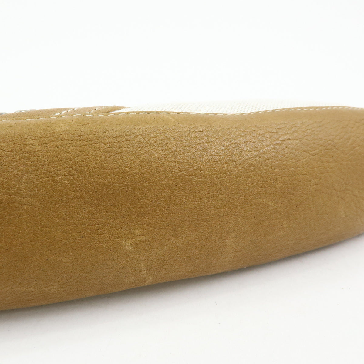 LOEWE Anagram Canvas Leather Hand Bag Brown Natural