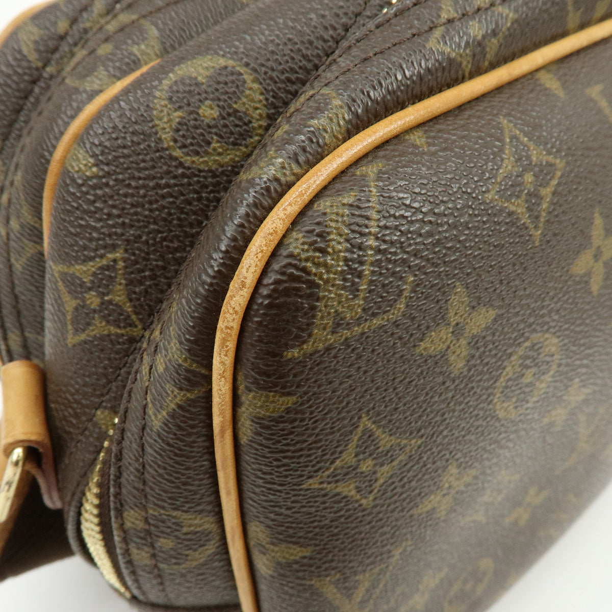 Louis Vuitton Monogram Reporter PM Shoulder Crossbody Bag Brown M45254