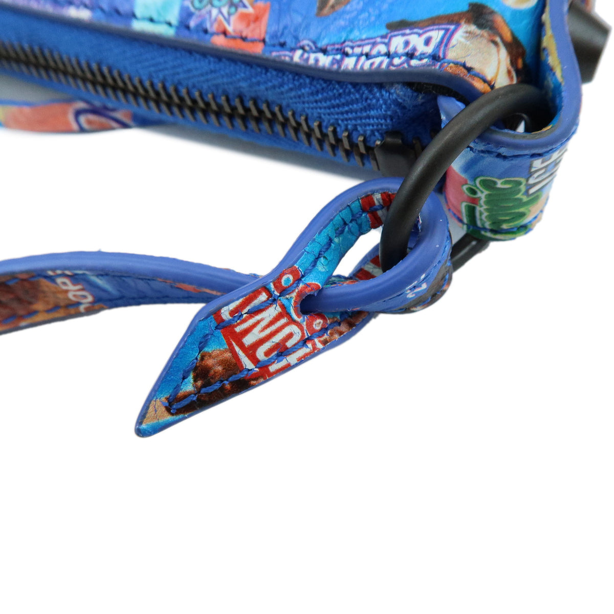 BALENCIAGA Le City Leather Pouch 2way Shoulder Bag Blue 863960