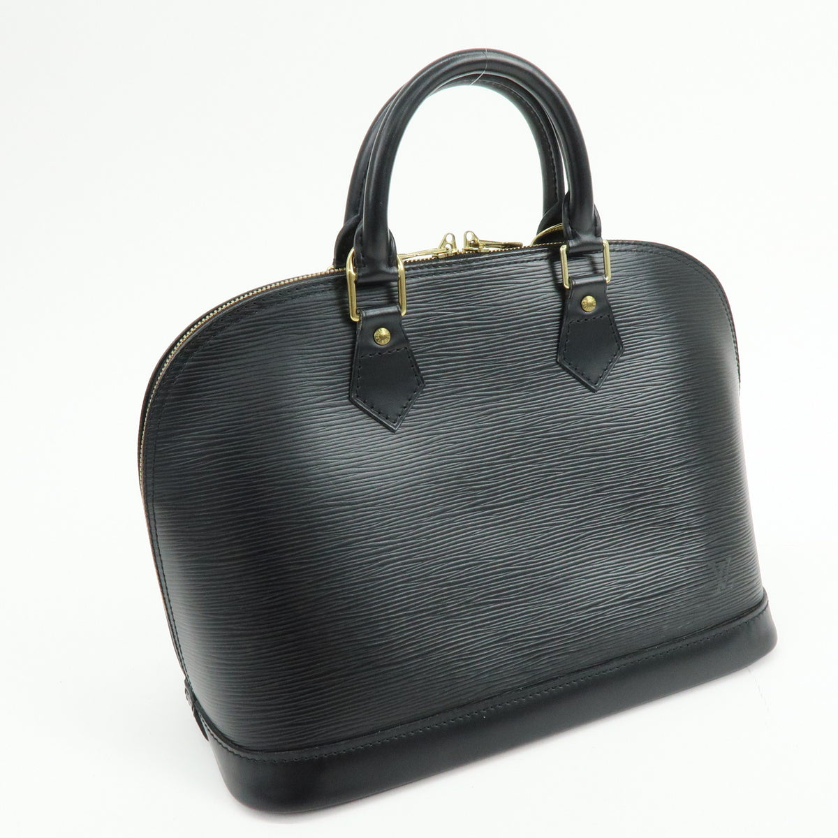 Louis Vuitton Epi Alma Leather Hand Bag Noir Black M52142
