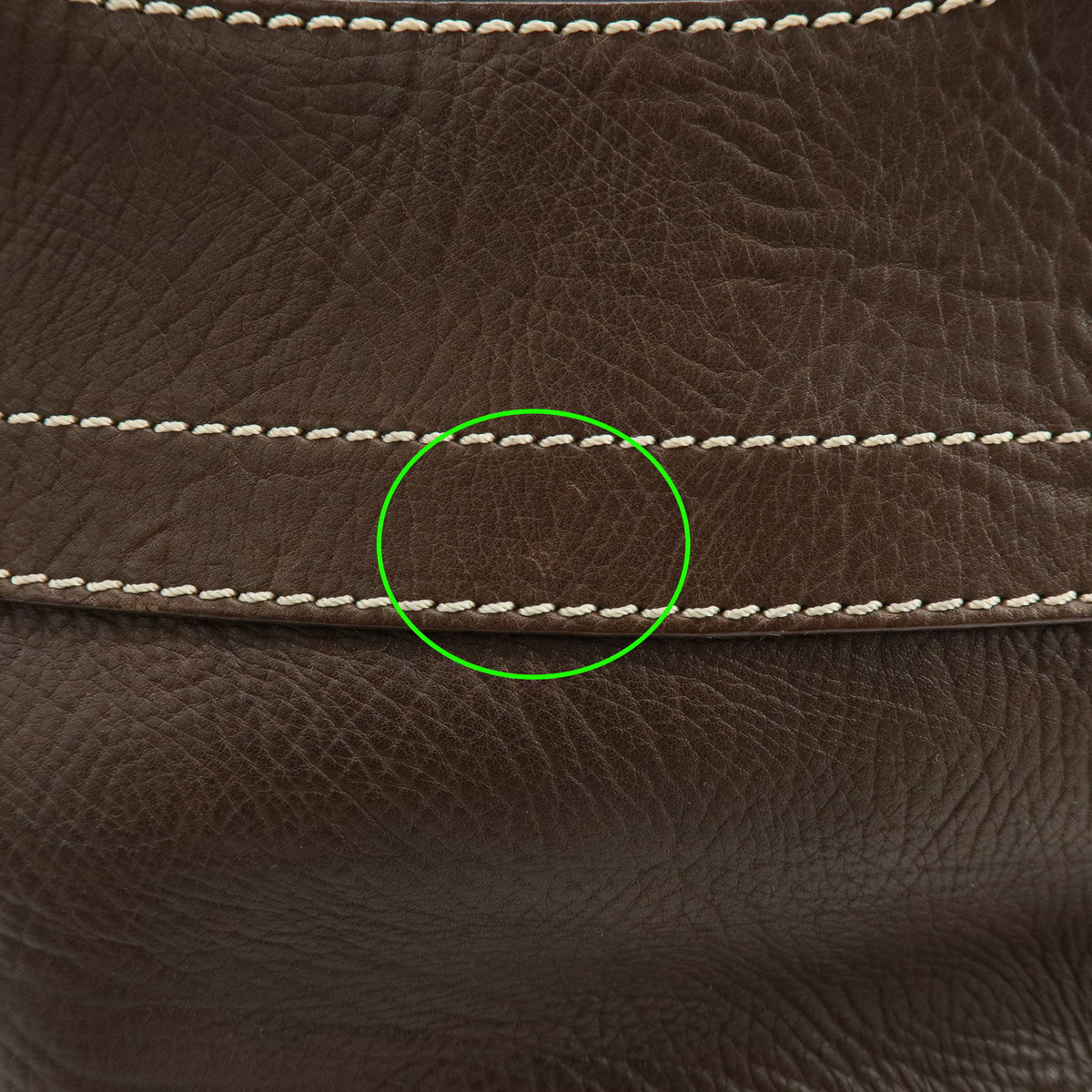 CELINE Boogie Bag Leather Hand Bag Brown