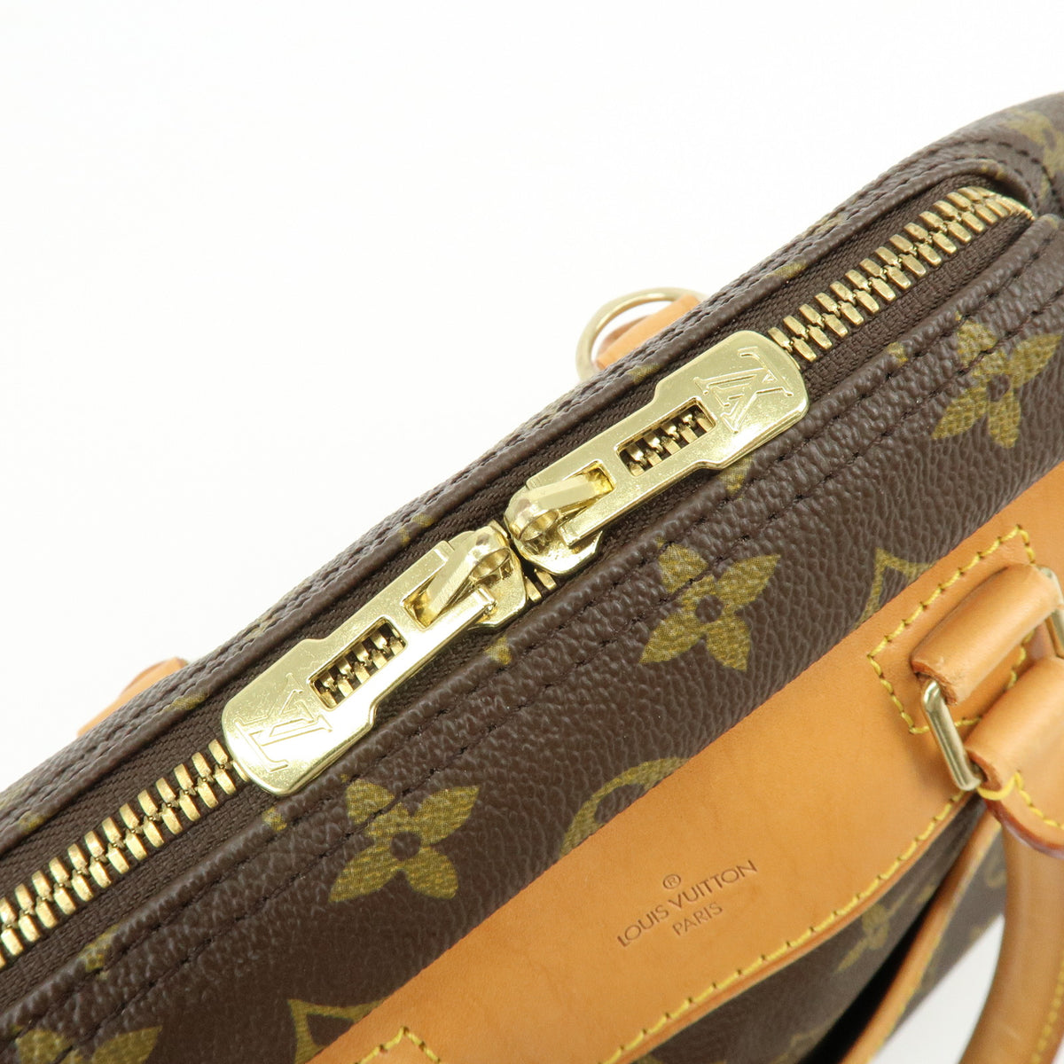 Louis Vuitton Monogram Deauville Canvas Hand Bag Brown M47270