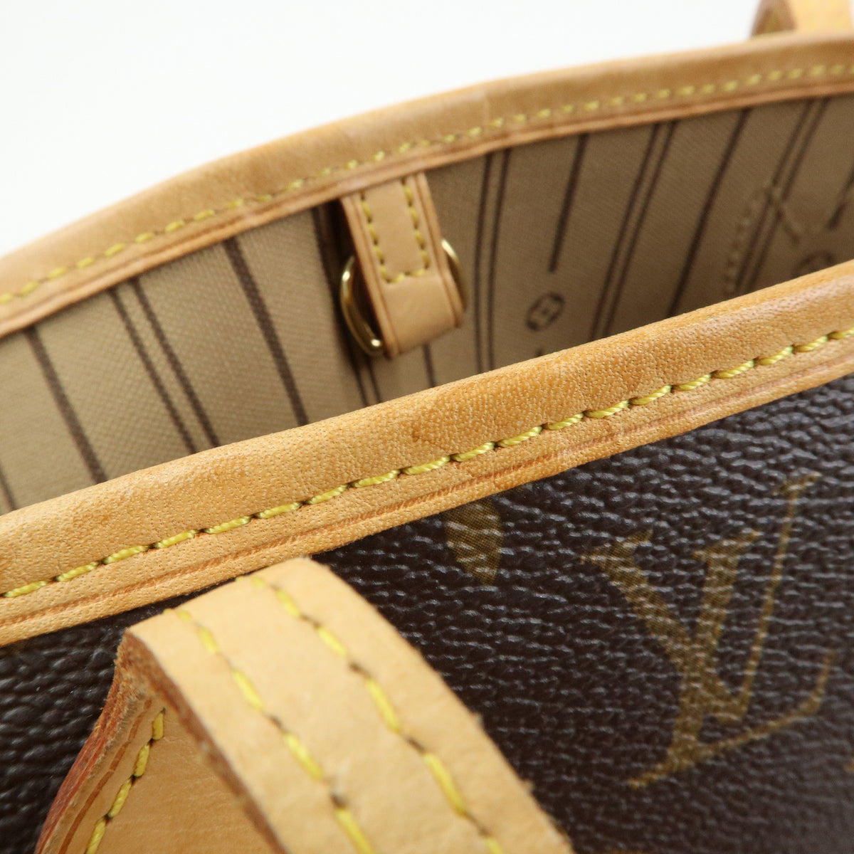 Louis Vuitton Monogram Neverfull MM Tote Shoulder Bag Brown M40156