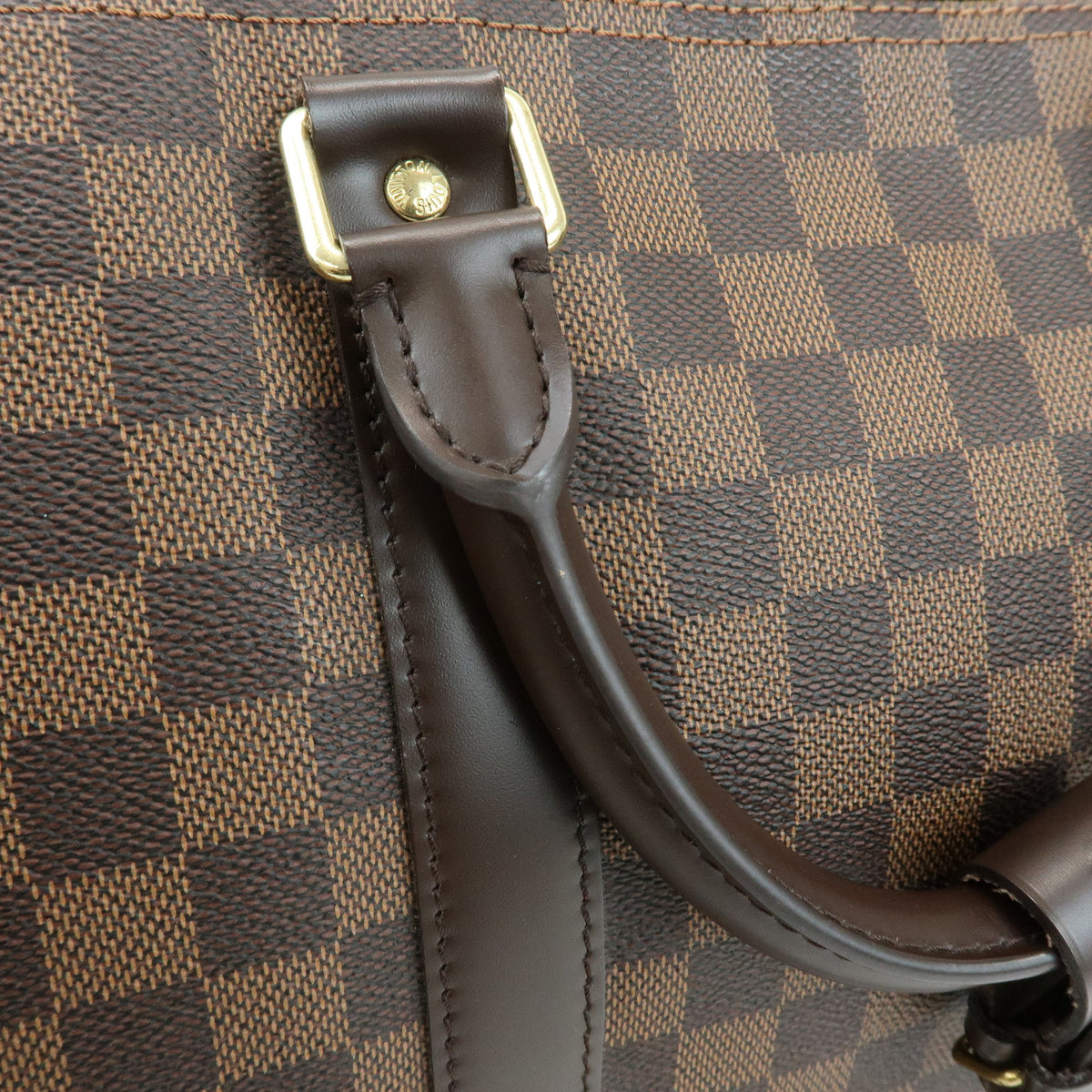 Louis Vuitton Damier Keep All Bandouliere 55 Travel Bag Brown N41414