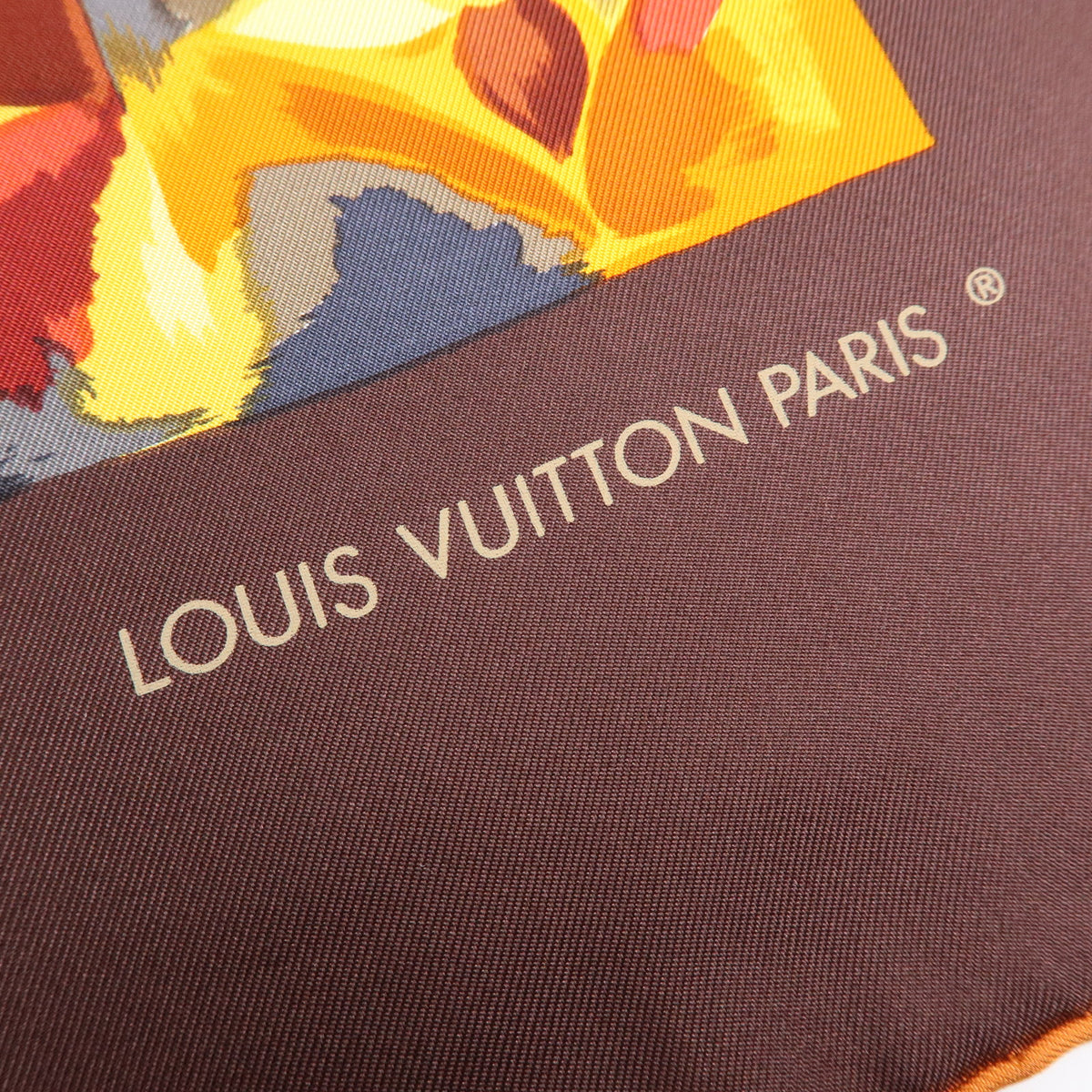 Louis Vuitton Monogram Carre Au Fil Du Temps Silk 100% Scarf M71120