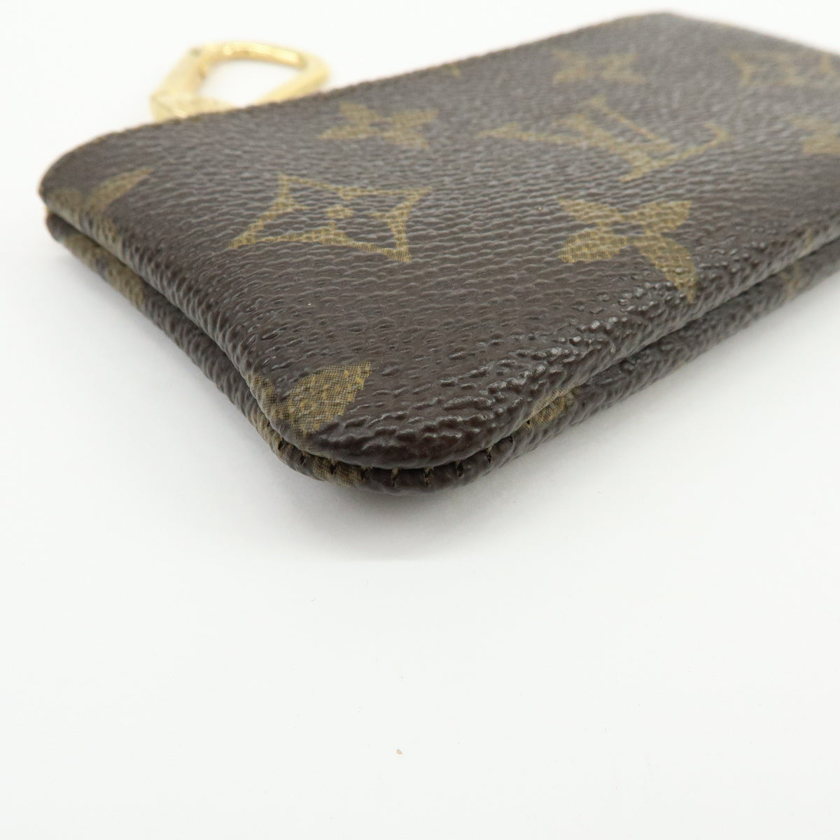 Louis Vuitton Monogram Pochette Cles Coin Case Key Case Brown M62650