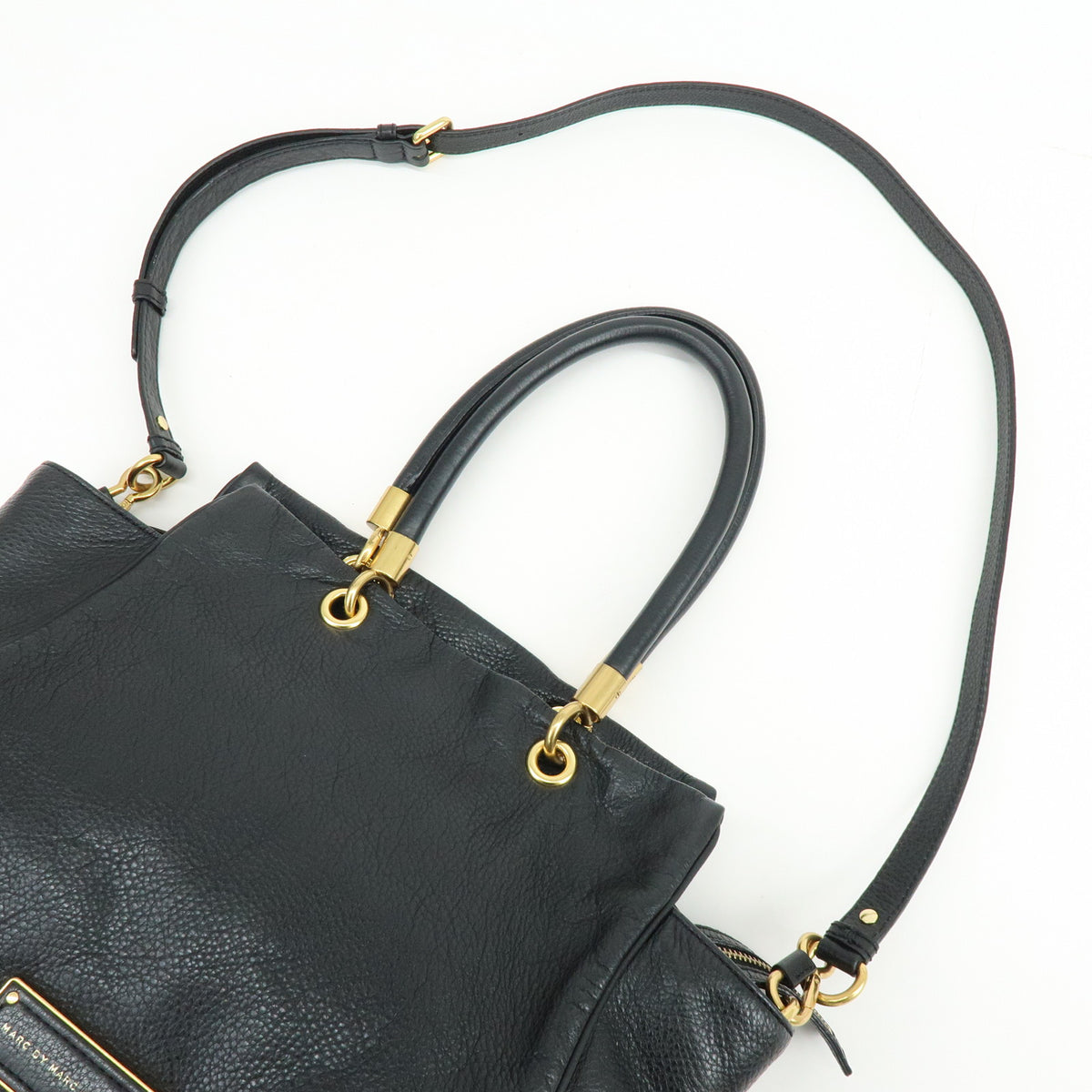 MARC by MARC JACOBS Top Handle Leather 2Way Bag Shoulder Bag Black