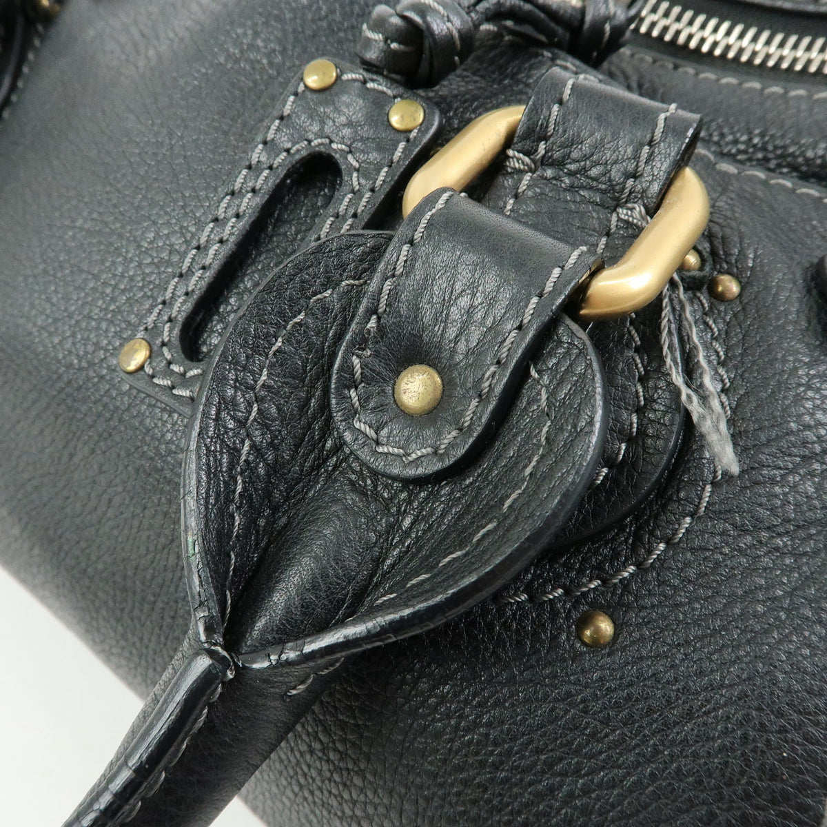 Chloe Paddington Leather Shoulder Bag Hand Bag Black
