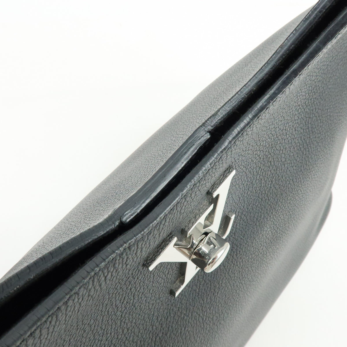 Louis Vuitton Lockme Hobo Leather Shoulder Bag Hand Bag Noir M52776