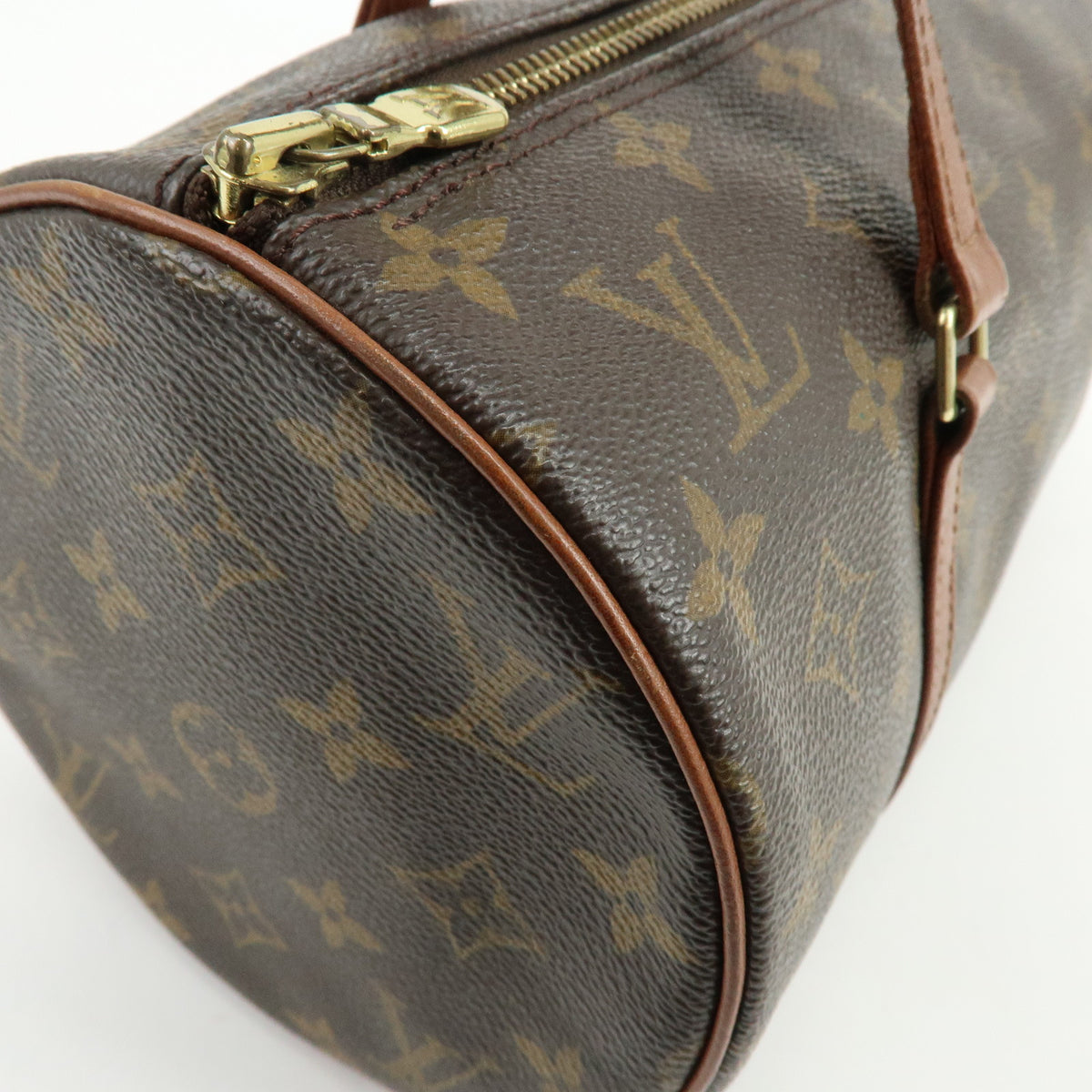 Louis Vuitton Monogram Papillon 30 Hand Bag Brown M51365