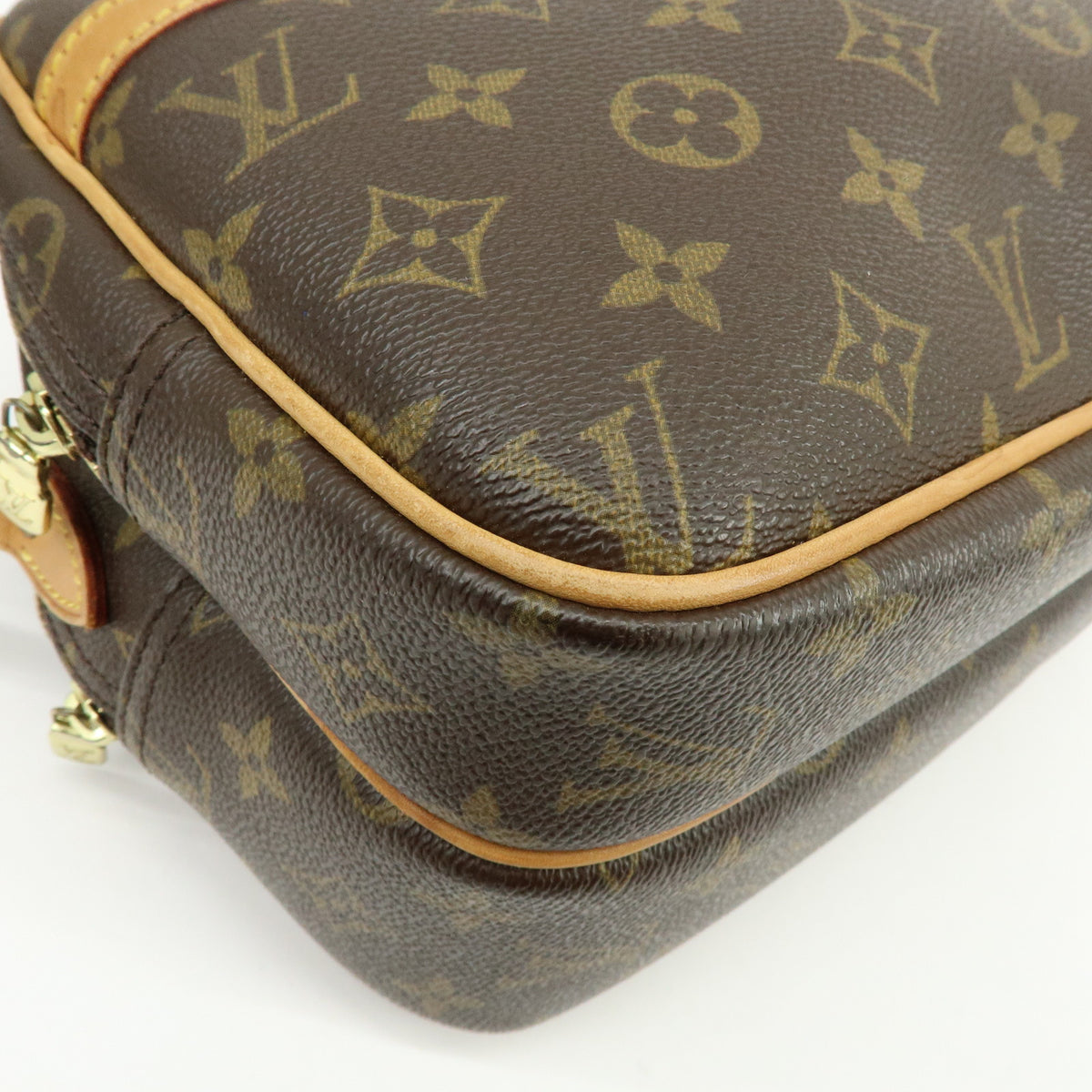 Louis Vuitton Monogram Reporter PM Shoulder Crossbody Bag Brown M45254