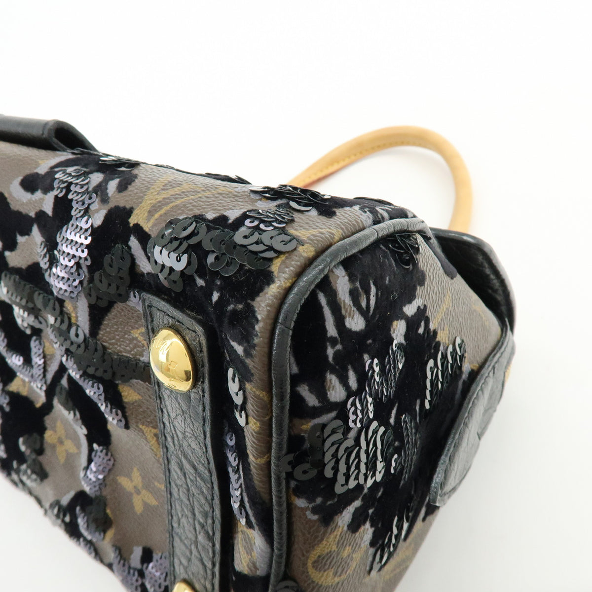 Louis Vuitton Monogram Fleur de Jais Carrousel Hand Bag M40434