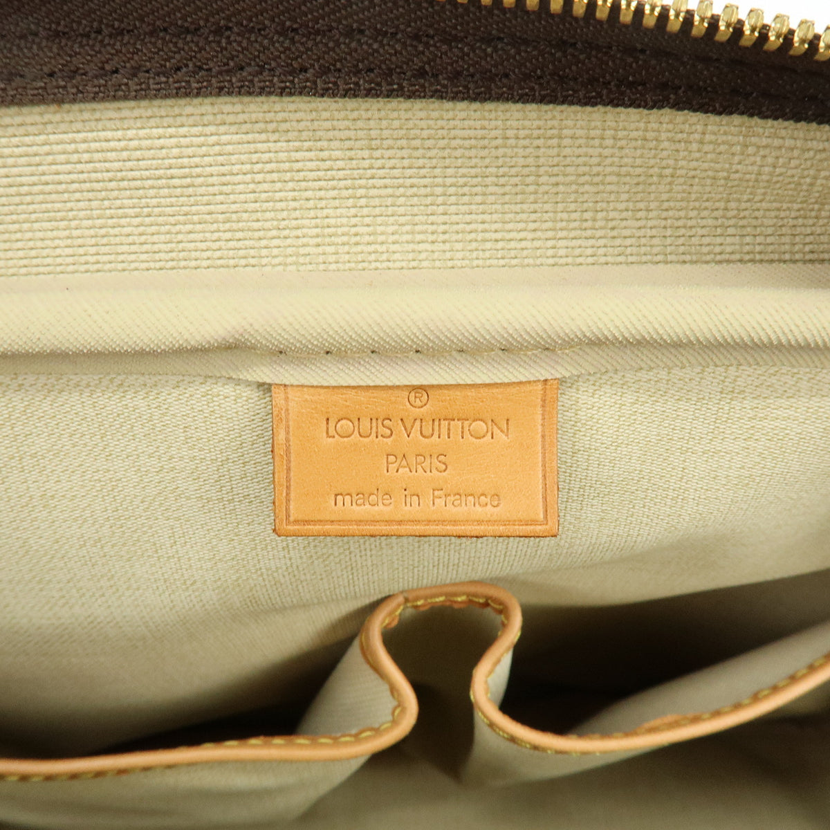 Louis Vuitton Monogram Deauville Canvas Hand Bag Brown M47270