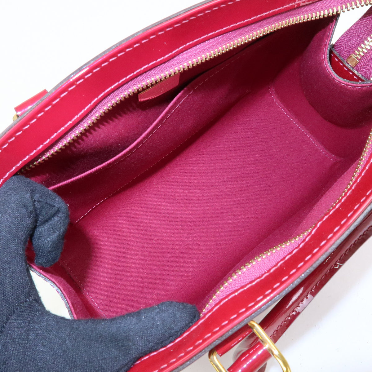 Louis Vuitton Monogram Vernis Brea PM 2Way Bag Hand Bag Magenta M50810