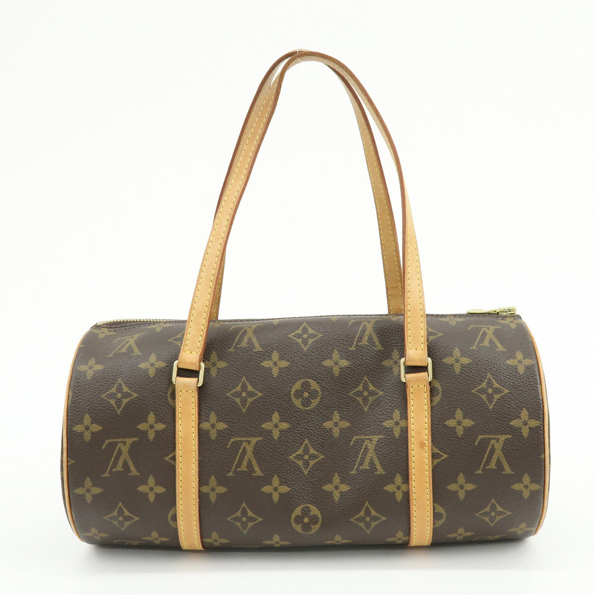 Louis Vuitton Monogram Papillon 30 Hand Bag Brown M51385