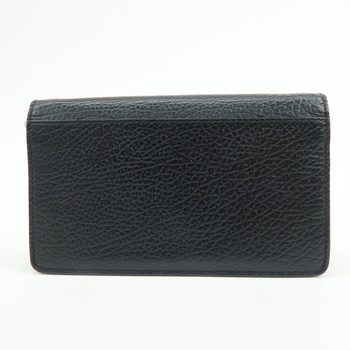 Maison Margiela Four-Stitch Leather Chain Wallet Shoulder Bag Black