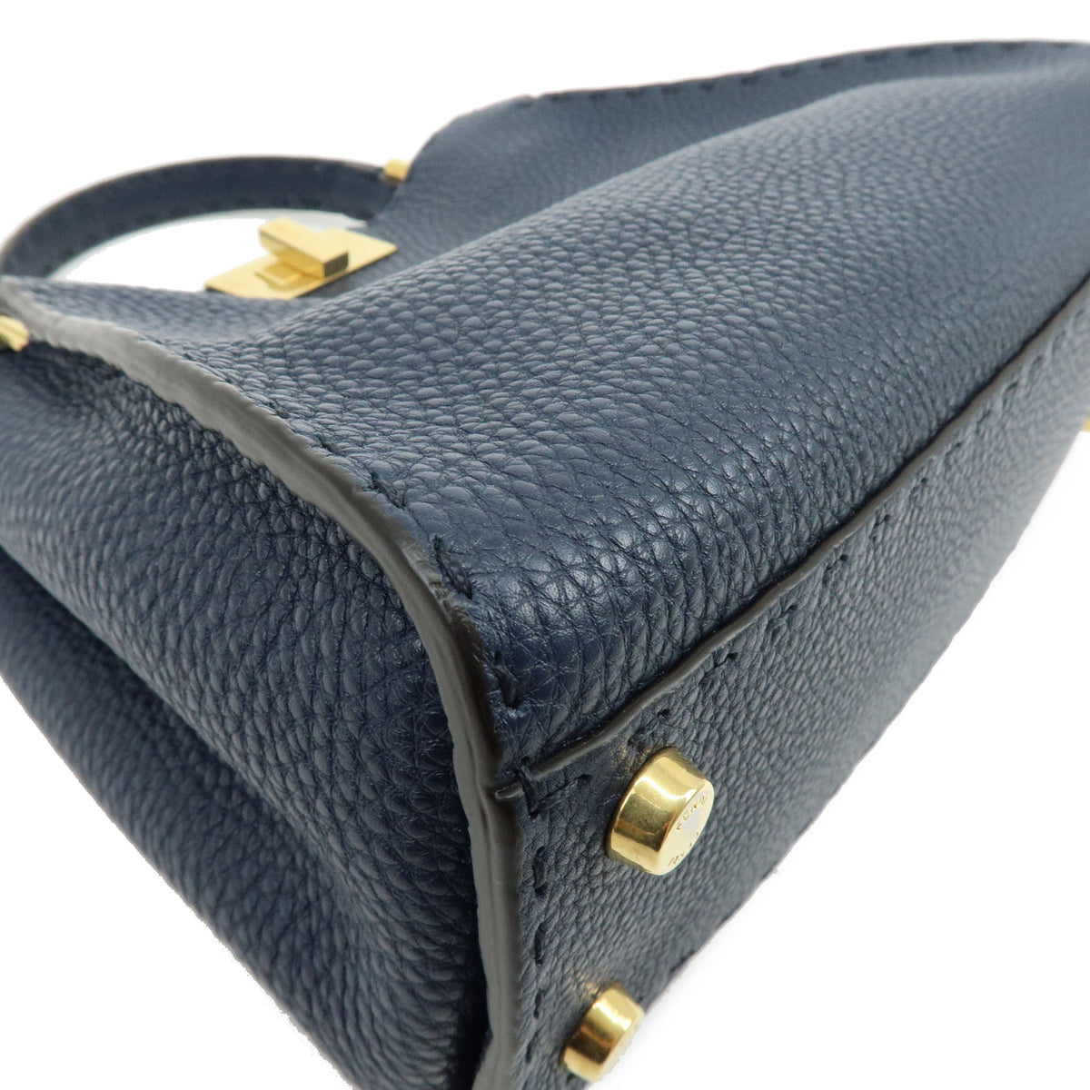 FENDI Peekaboo Selleria Iconic Essentially Leather 2Way Hand Bag 8BN302