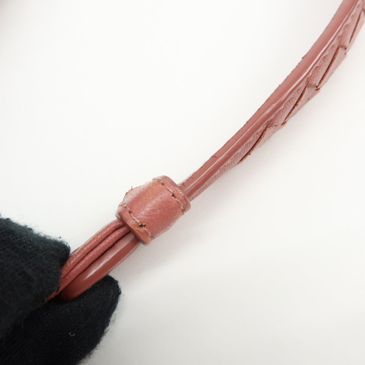 BOTTEGA VENETA Intrecciato Leather Hand Bag Shoulder Bag Pink