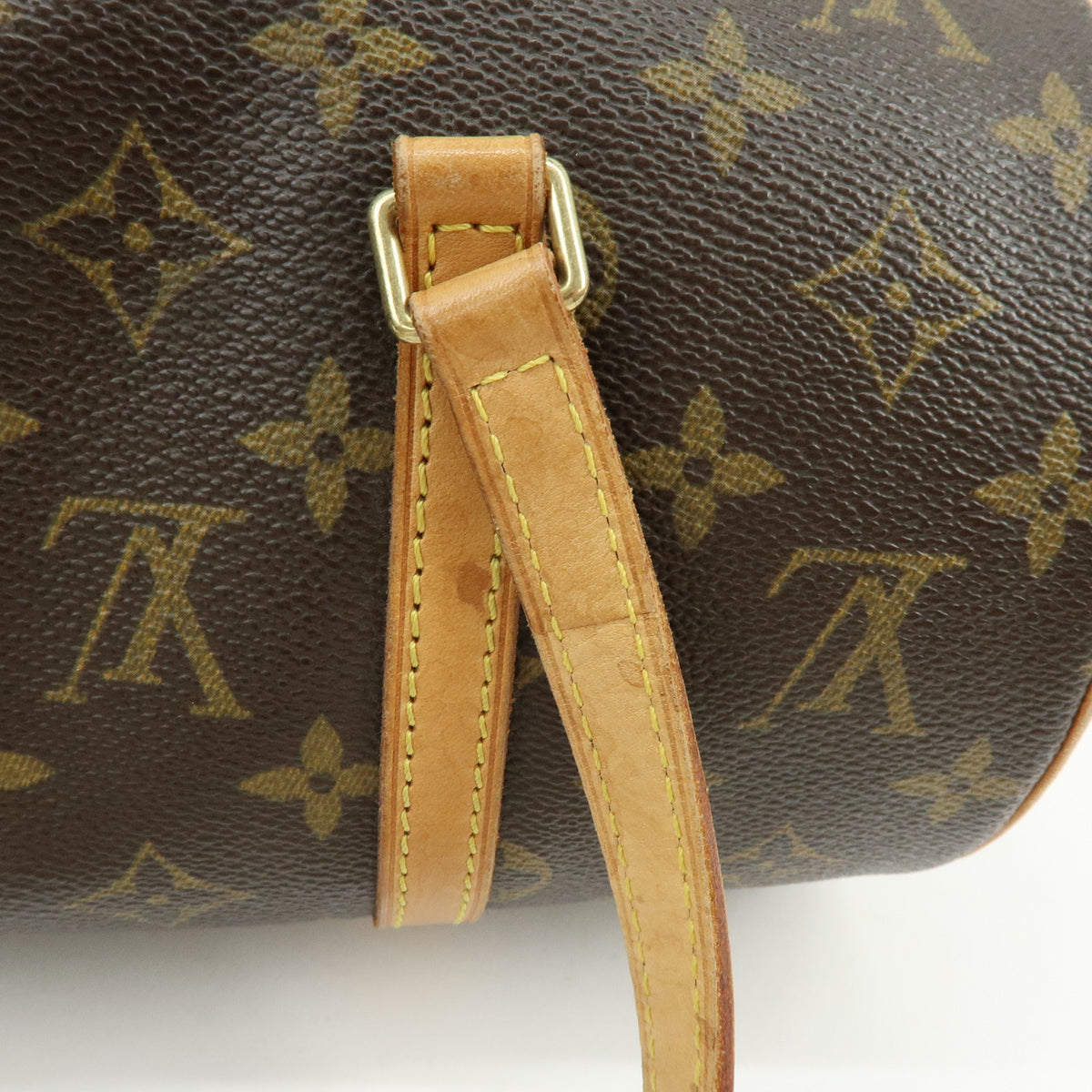 Louis Vuitton Monogram Papillon 30 Hand Bag Brown M51385