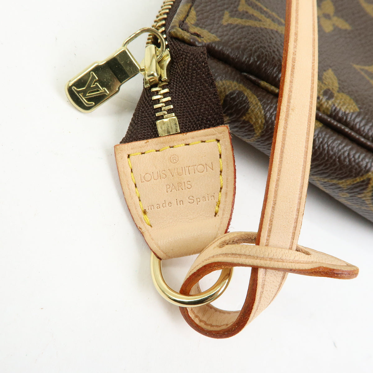Louis Vuitton Monogram Pochette Accessoires Pouch Hand Bag Brown M51980