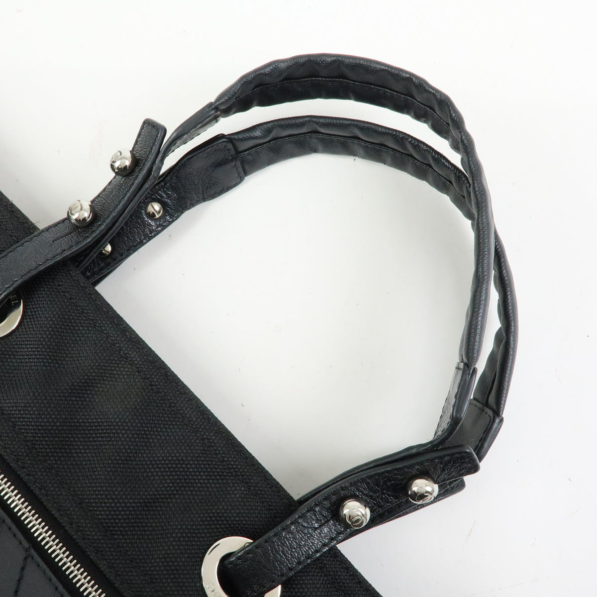 CHANEL Paris Biarritz GM PVC Leather Tote Bag Shoulder Bag Black