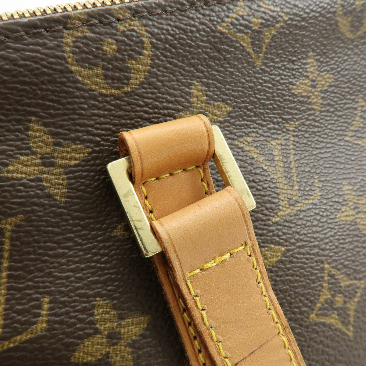 Louis Vuitton Monogram Cabas Mezzo Tote Bag Shoulder Bag Brown M51151